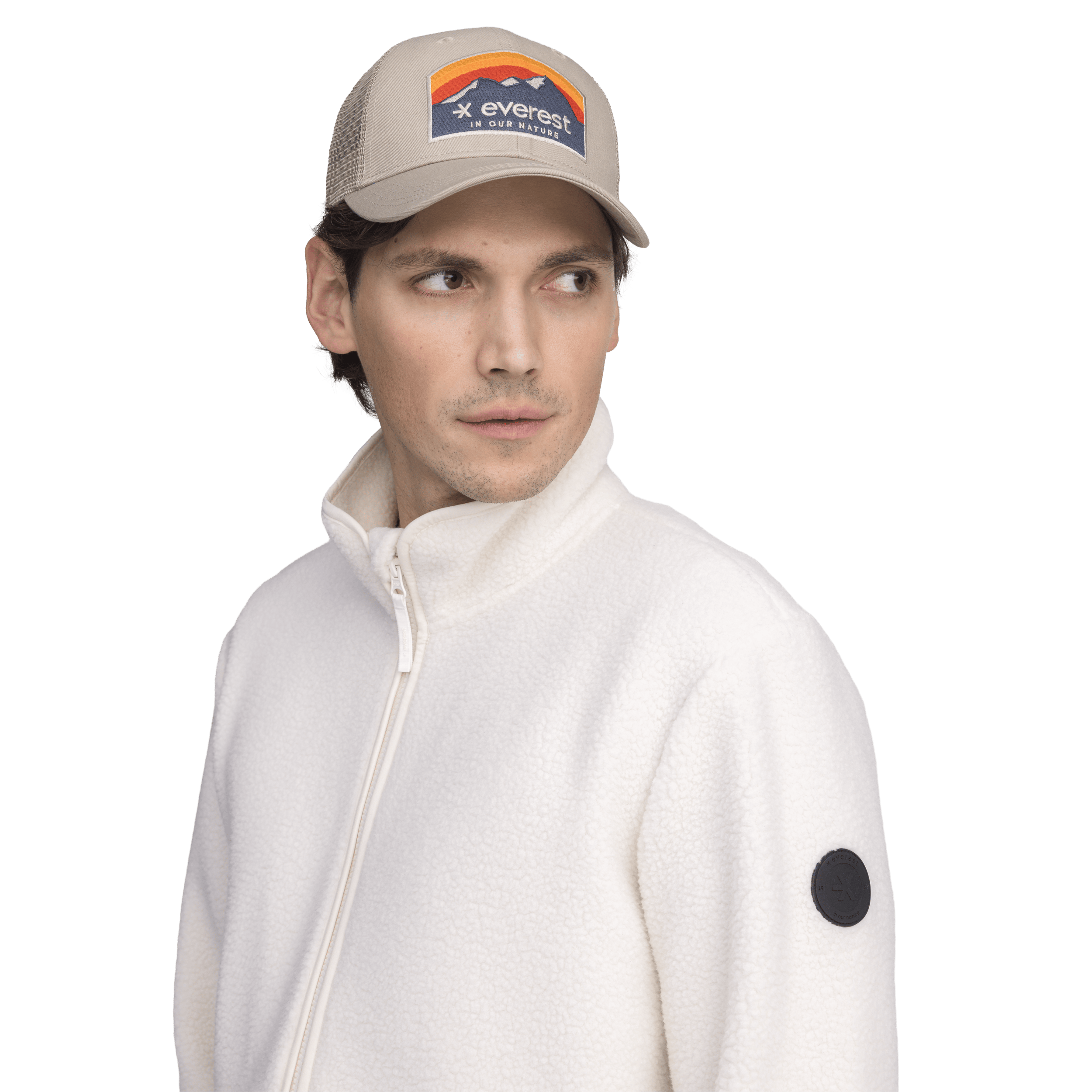 PILE ZIP SHIRT OFF WHITE Everest Pile-Fleece