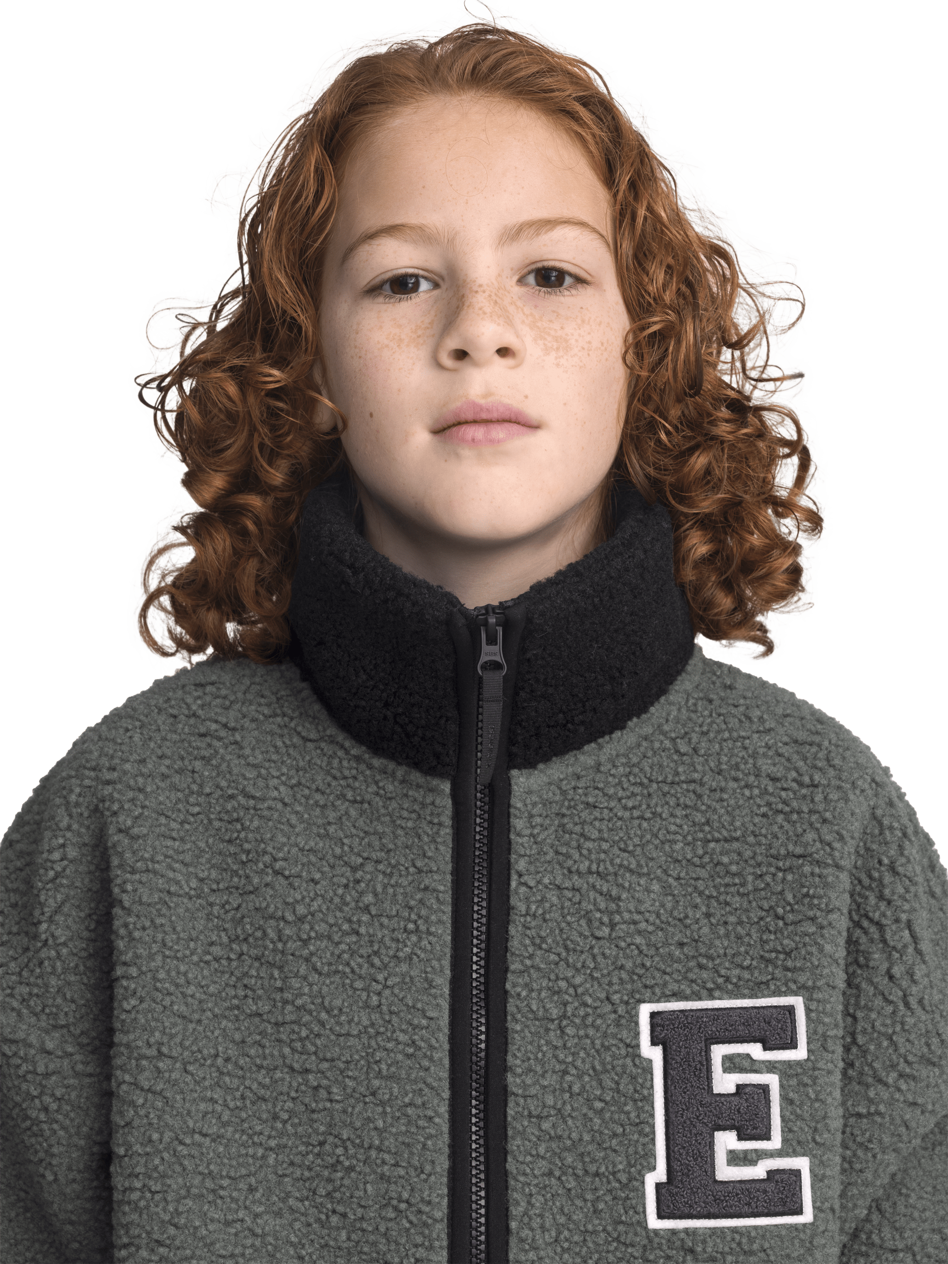 NEEL PILE JACKET GRÜN FOREST - JUNIOR Everest Pile-Fleece