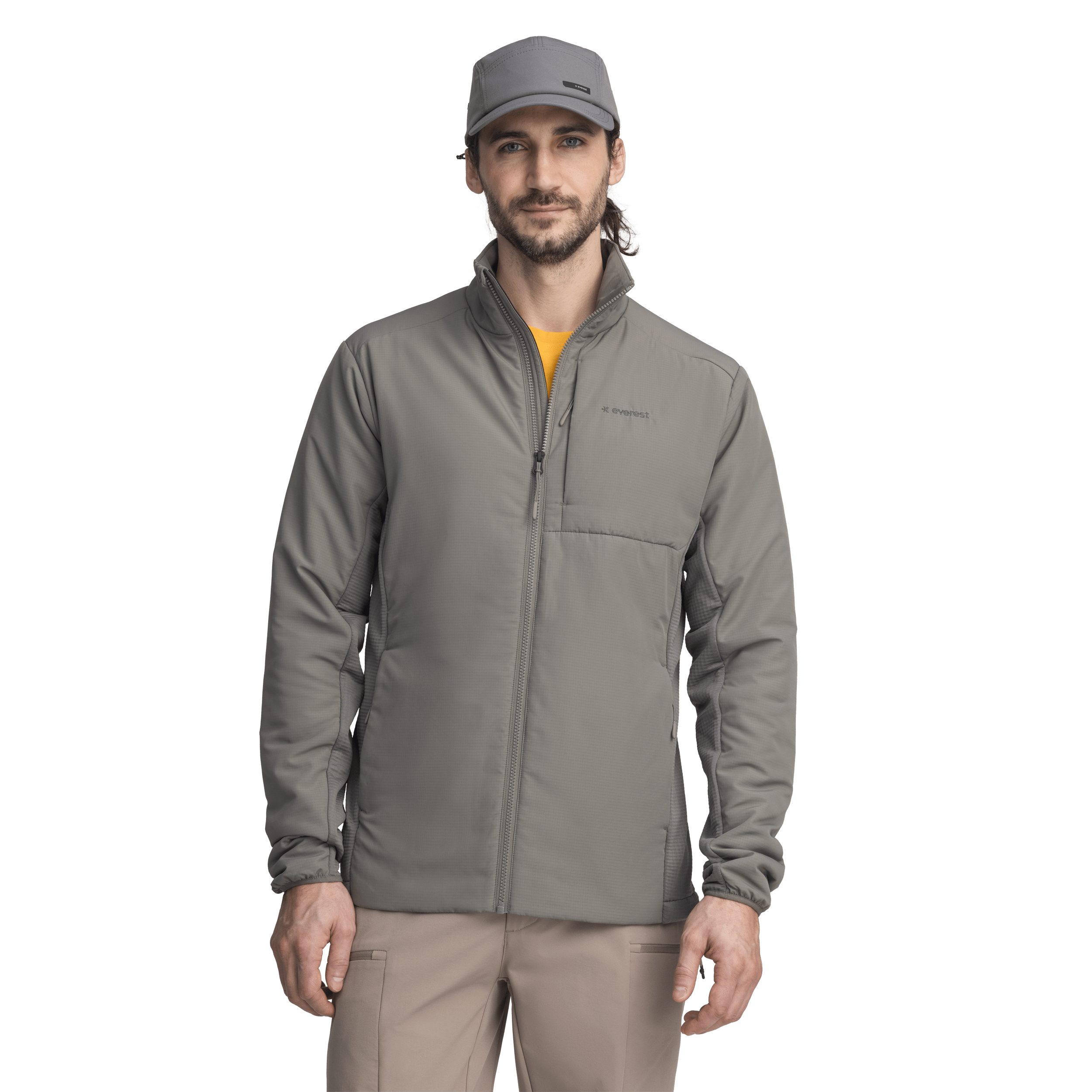 KURTKA VENTURE HYBRID KHAKI SZARY MĘSKA Everest Kurtka