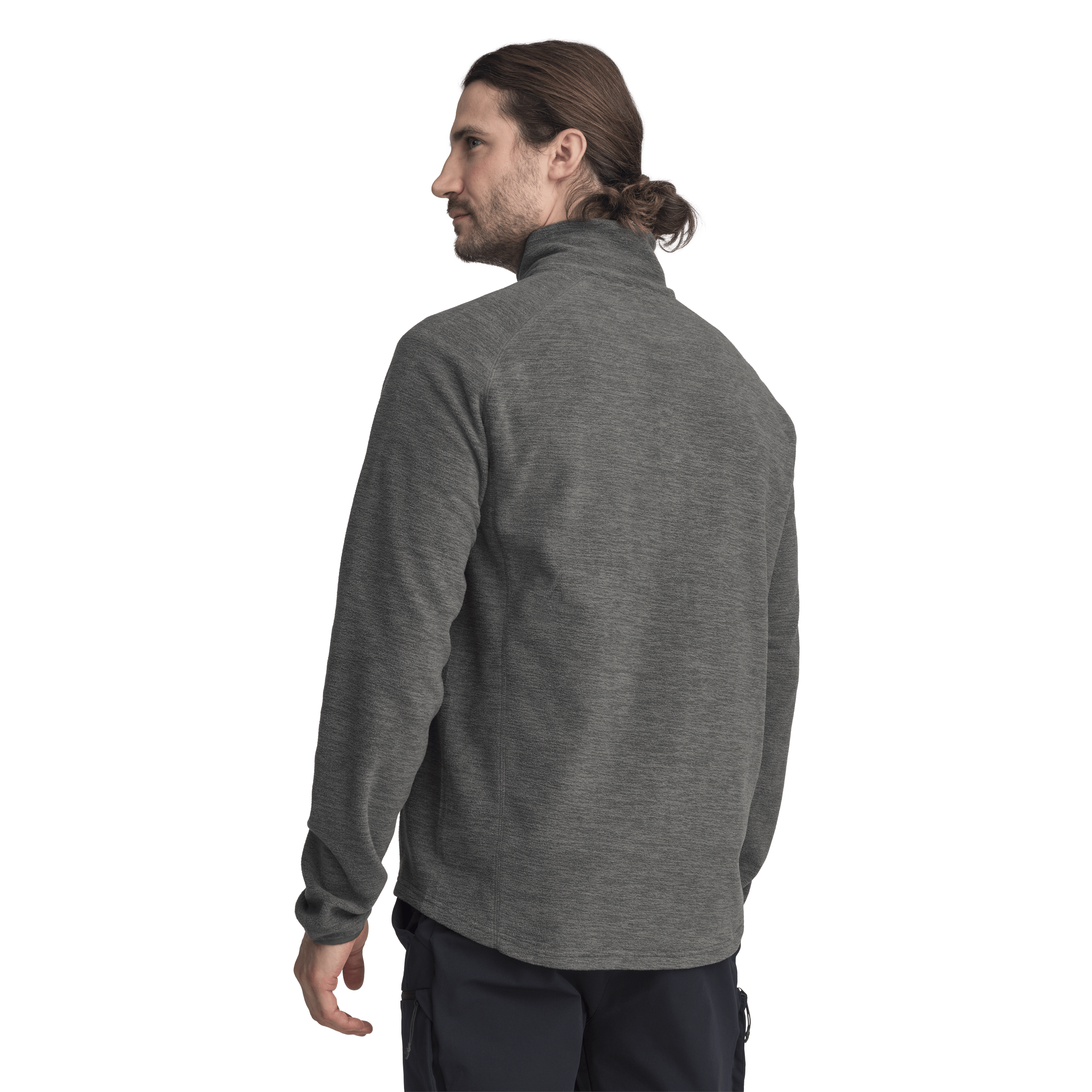 ZIP FLEECE JACKET DARK GREEN MELANGE MEN Everest Second Layer Fleece