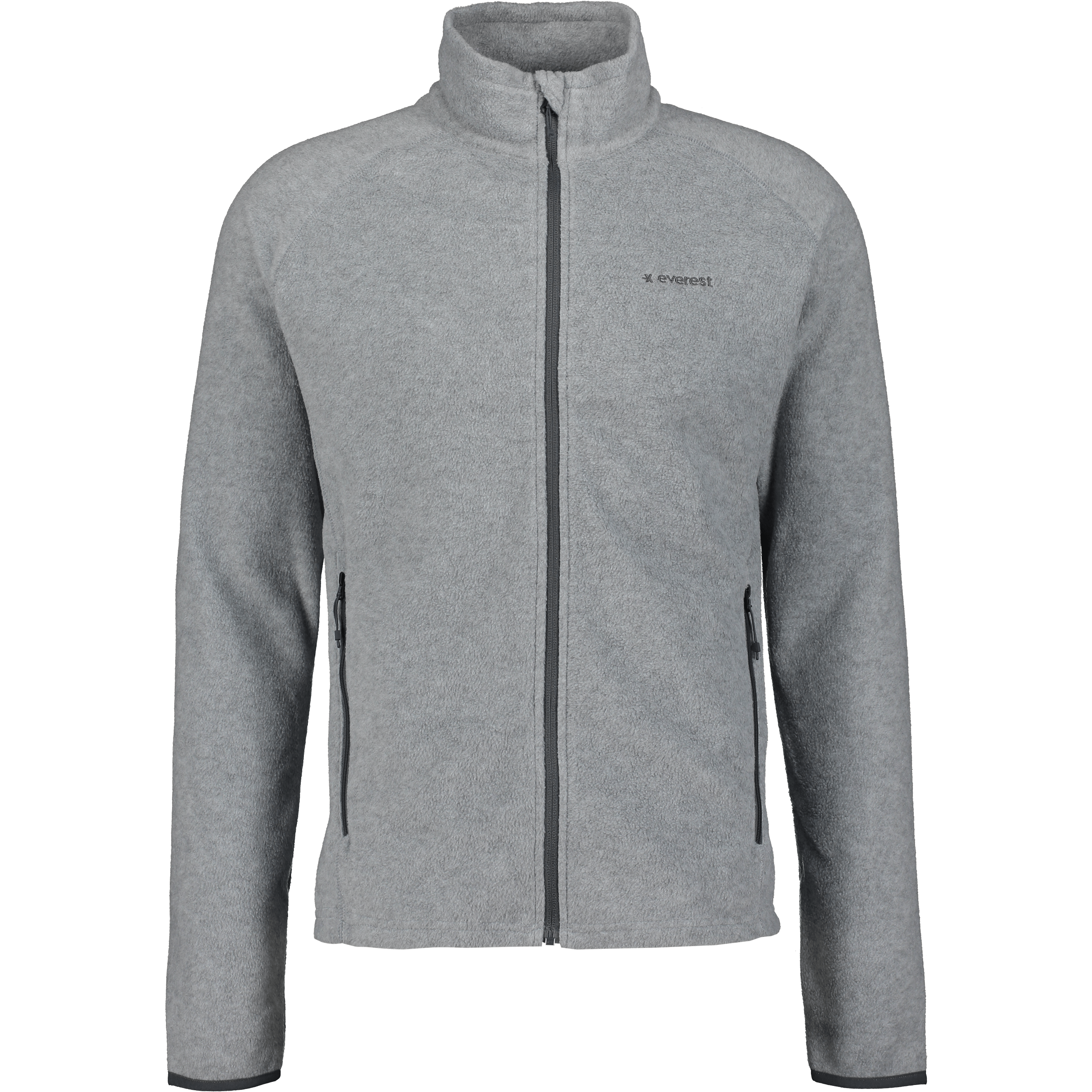 ZIP FLEECE JACKET  GREY MELANGE Everest Second Layer