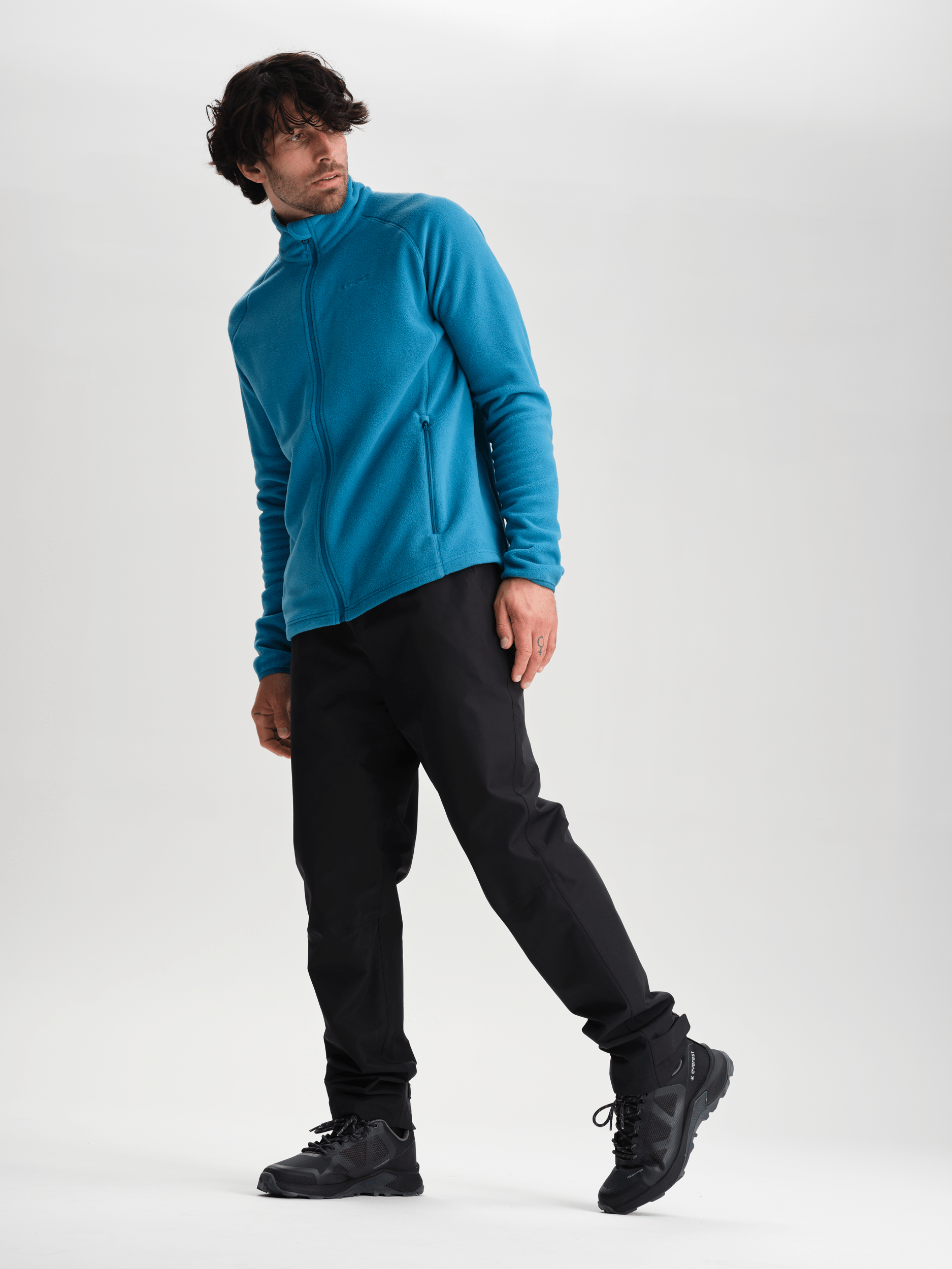 KURTKA Z POLARU NA SUWAK GLACIER BLUE Everest Warstwa druga