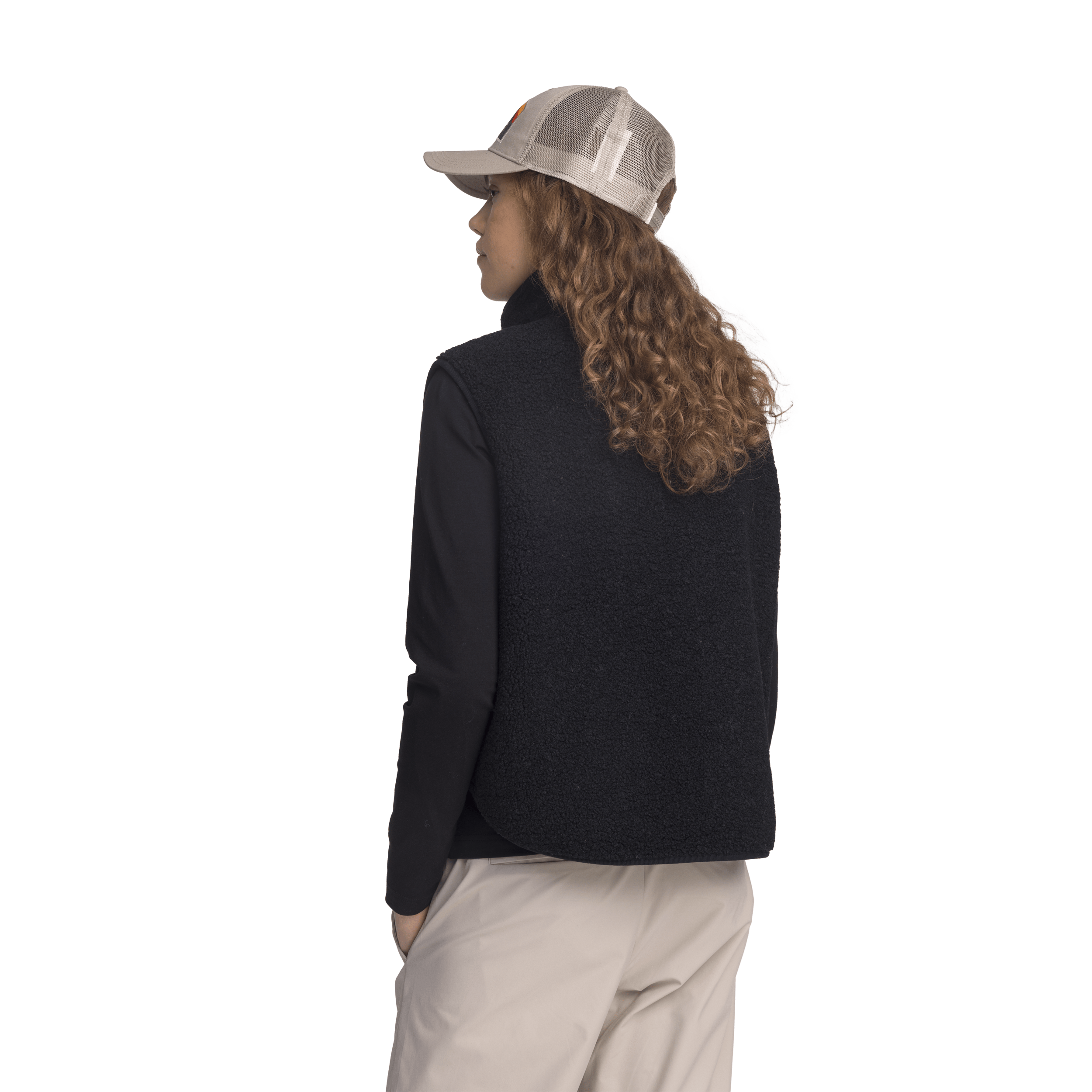 HAYDEN PILE VEST BLACK WOMENS Everest Pile Fleece Vest