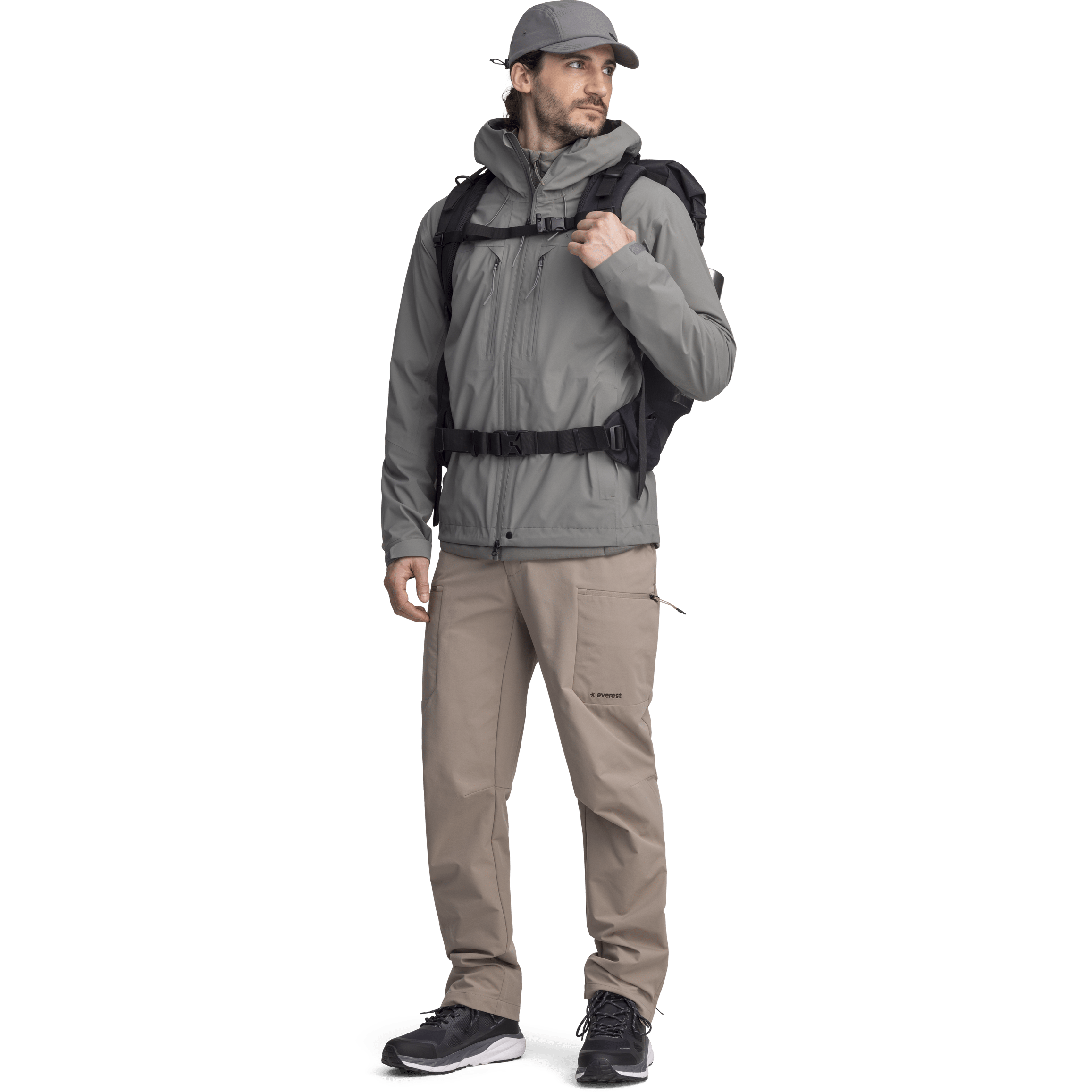 VENTURE 3L SHELL JACKET KHAKI GREY Everest Shell Jacket