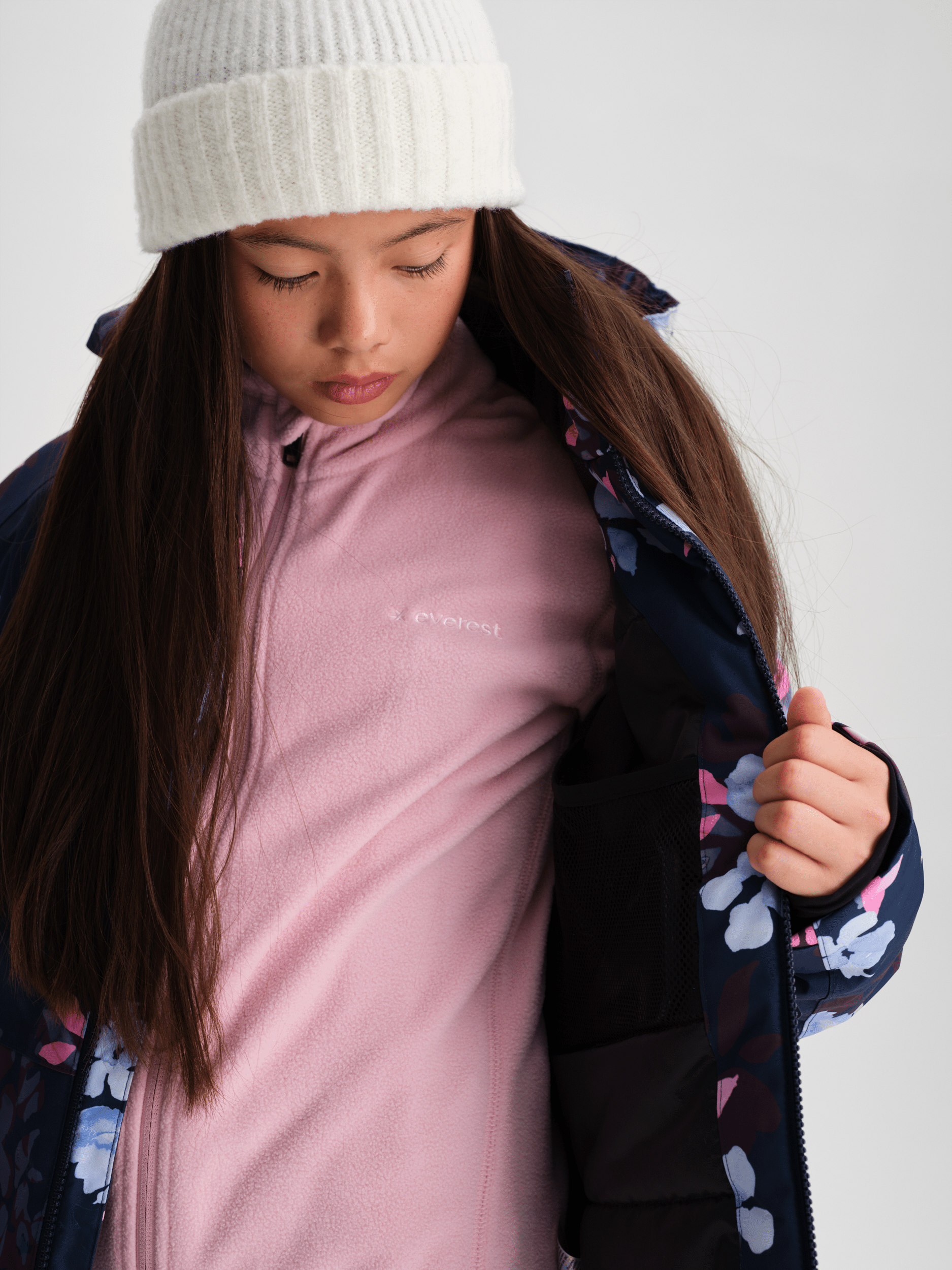 SNOW JACKET FLOWER PRINT Everest Ski & Snowboard Jacket