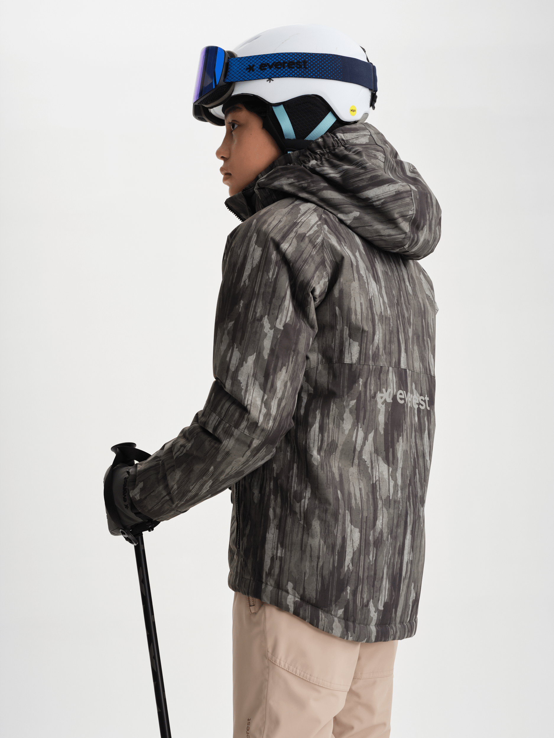 SCHNEEJACKE KHAKI PRINT Everest Ski- & Snowboardjacke