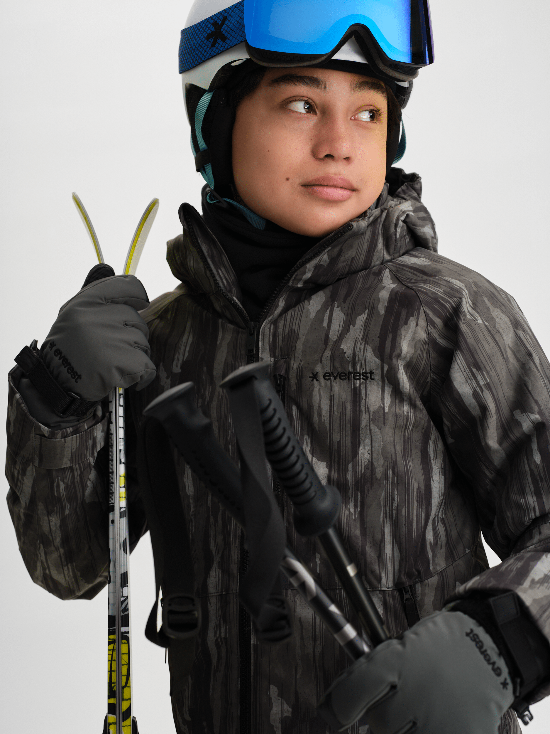 SCHNEEJACKE KHAKI PRINT Everest Ski- & Snowboardjacke