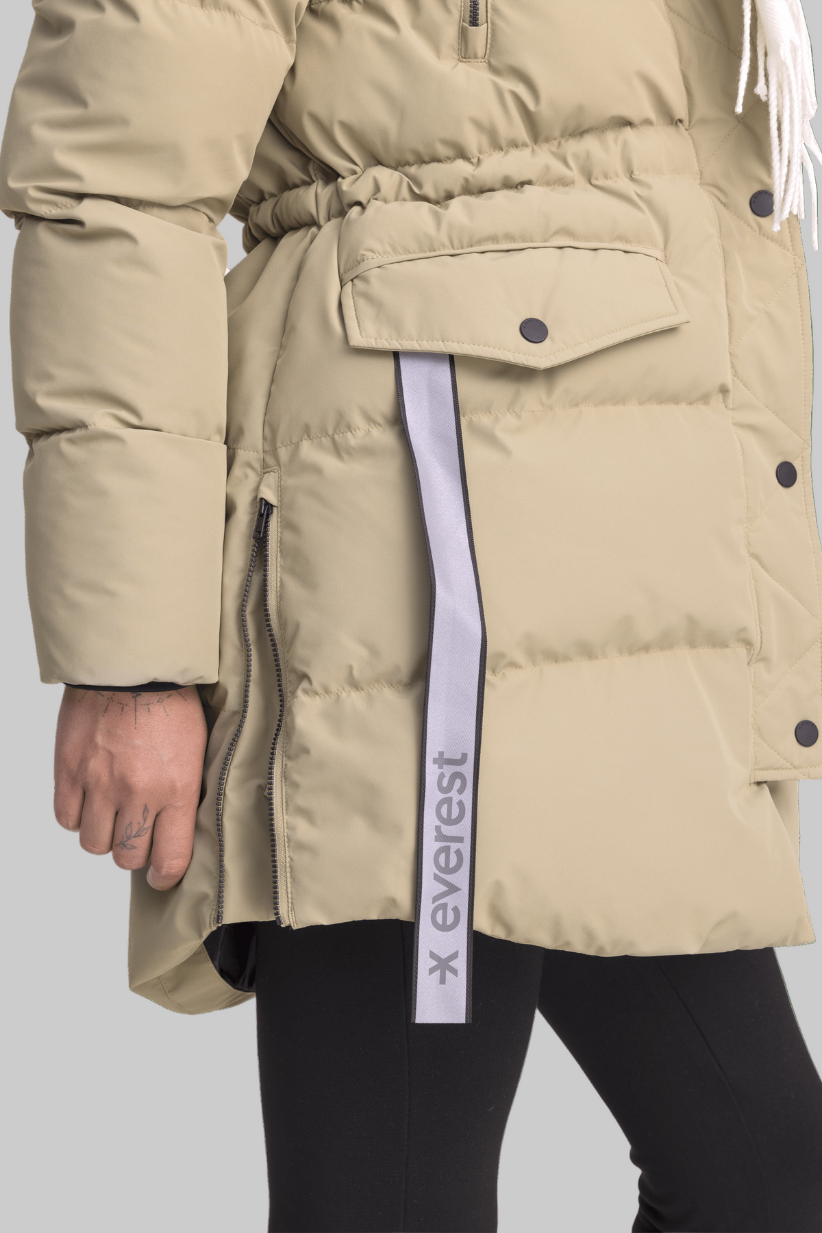 Warmer Parka Beige Clay Everest Gepolsterter Parka