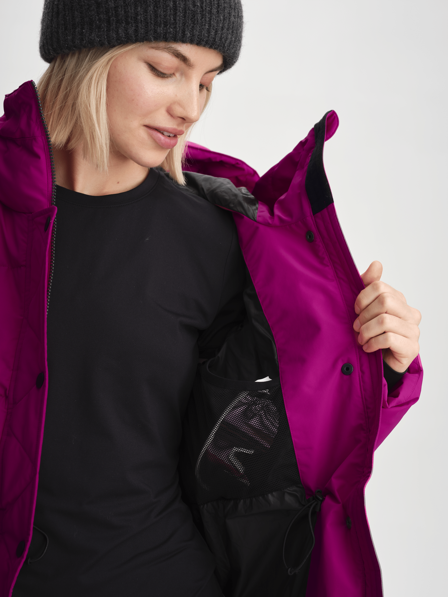 WARM PARKA BRIGHT FUCHSIA Everest Gepolsterter Parka