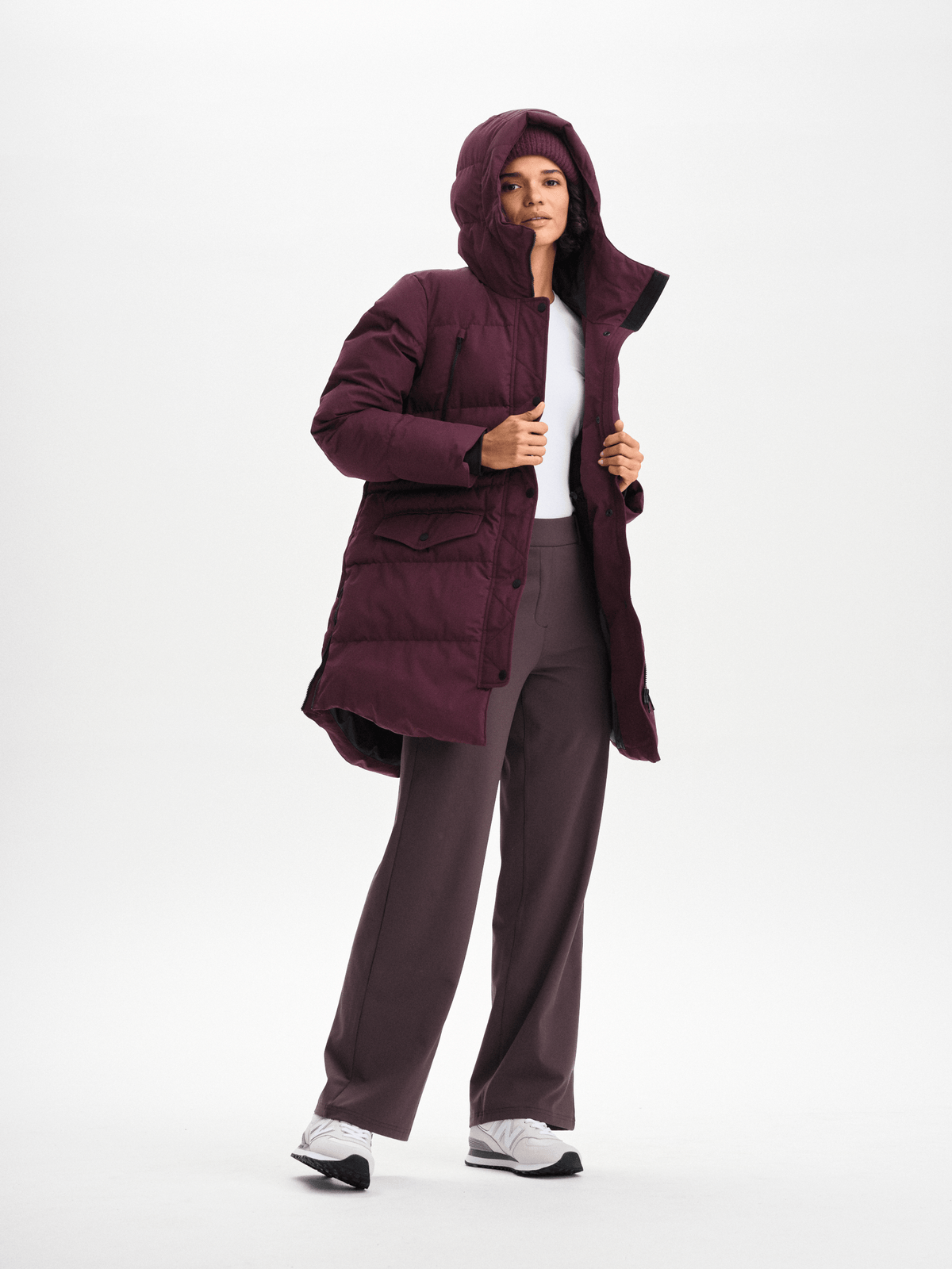 WARM PARKA BURGUNDY Everest Padded Parka
