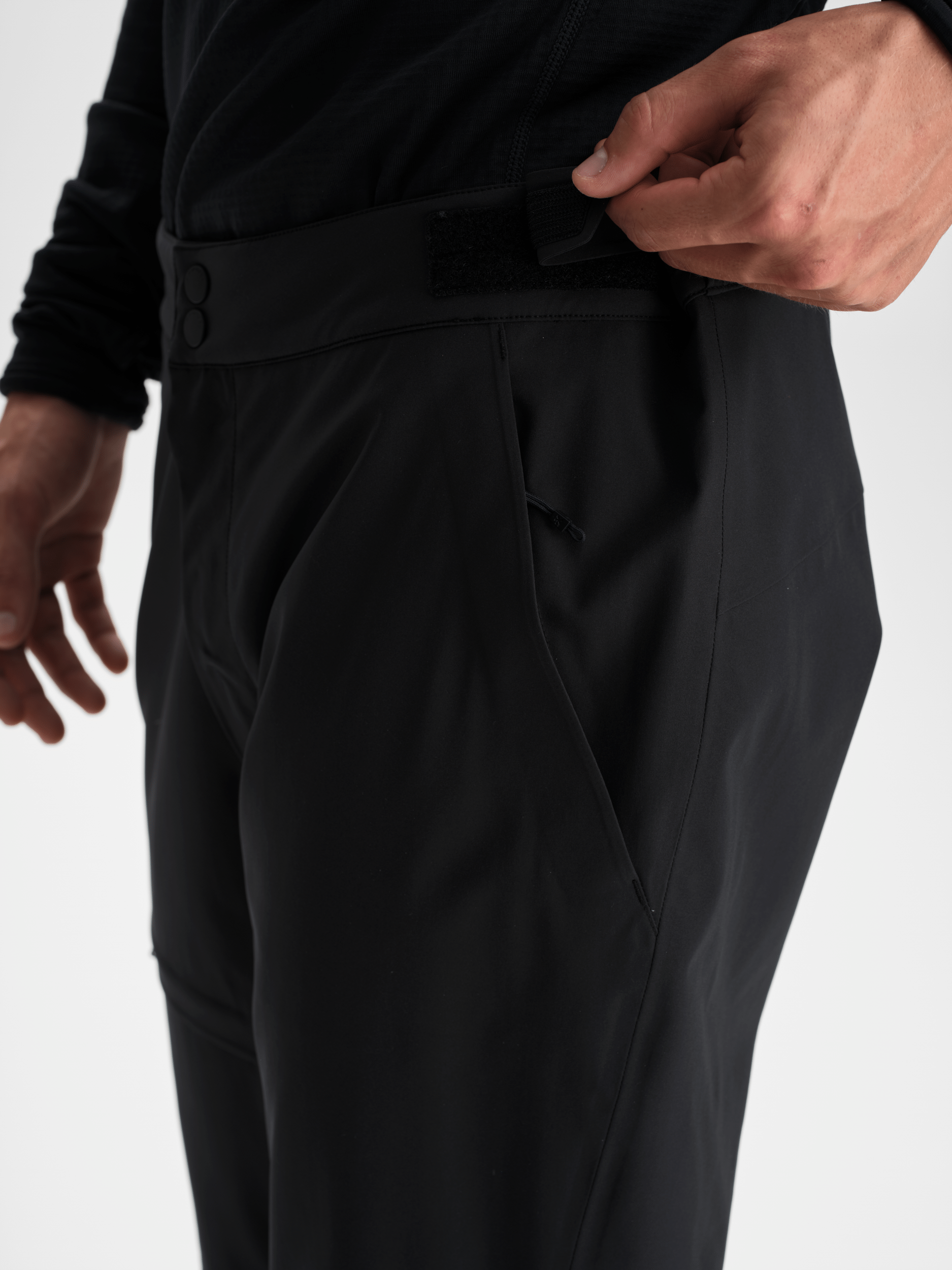 SLIM SOFTSHELLOWE SPODNIE CZARNE Everest Spodnie narciarskie i snowboardowe