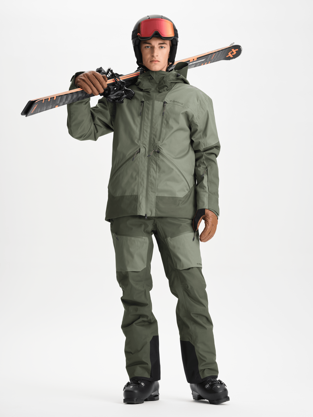 ALPINE JACKET KHAKI GREY Everest Ski & Snowboard Jacket