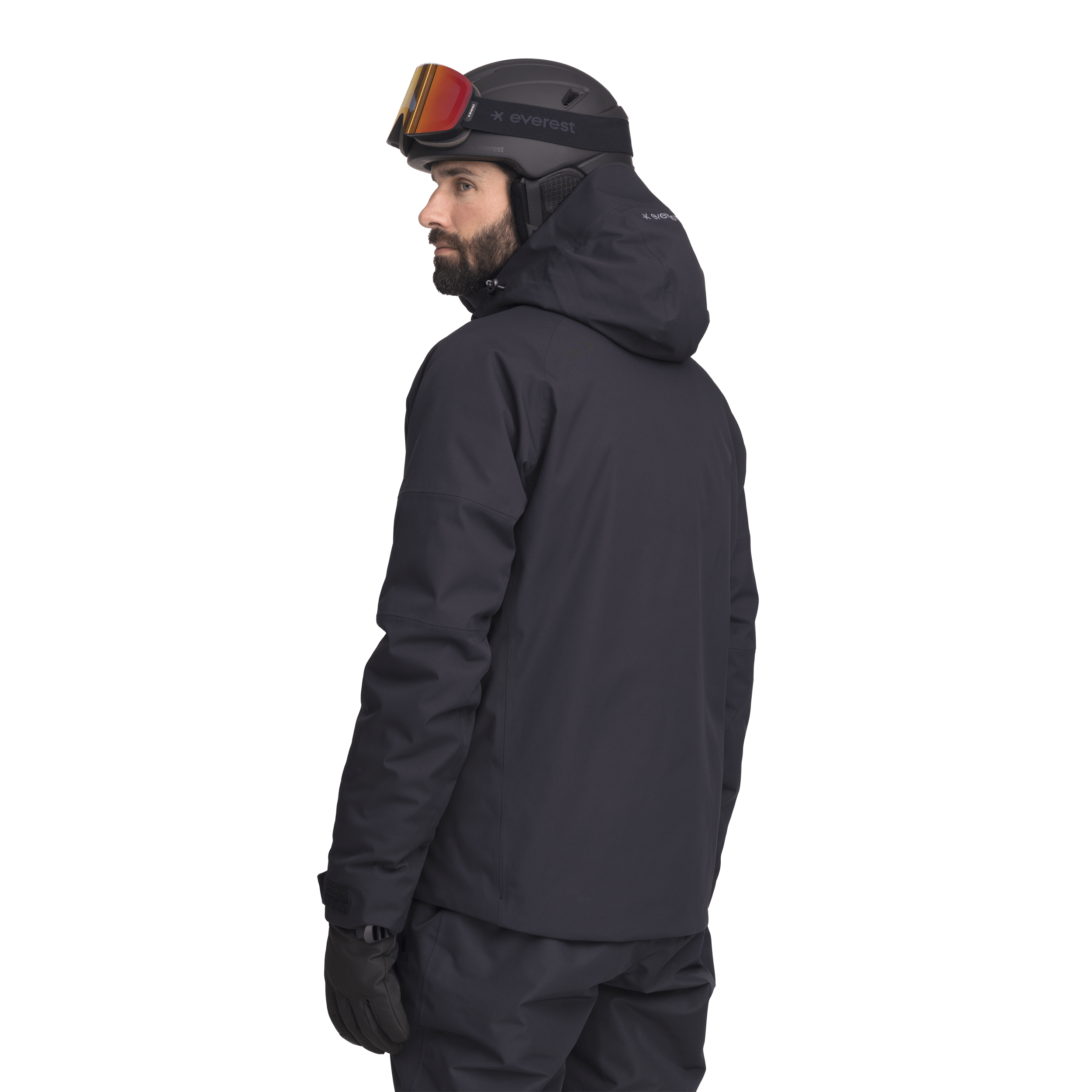 SKI JACKET BLACK MEN Everest Ski & Snowboard Jacket