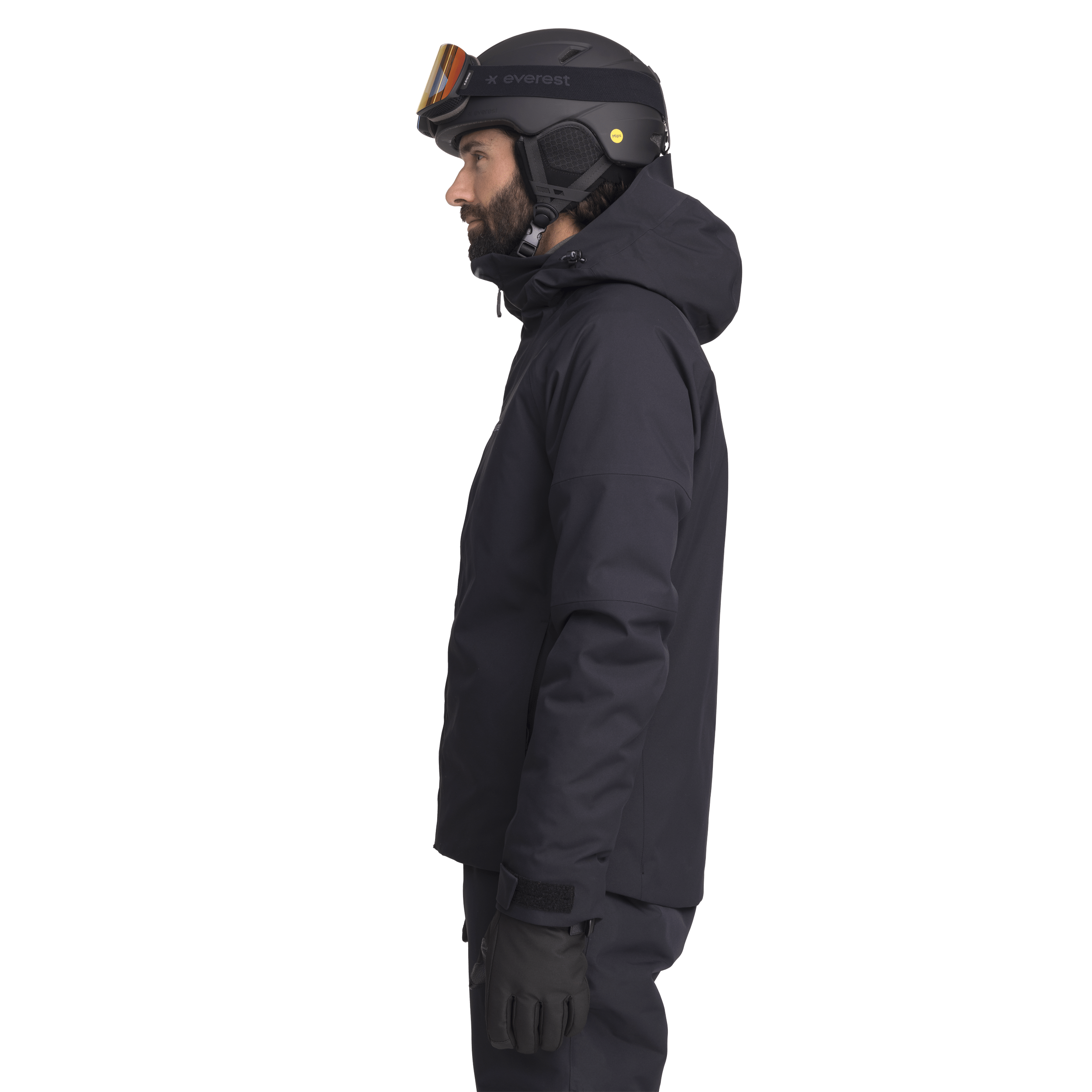 SKI JACKET BLACK MEN Everest Ski & Snowboard Jacket