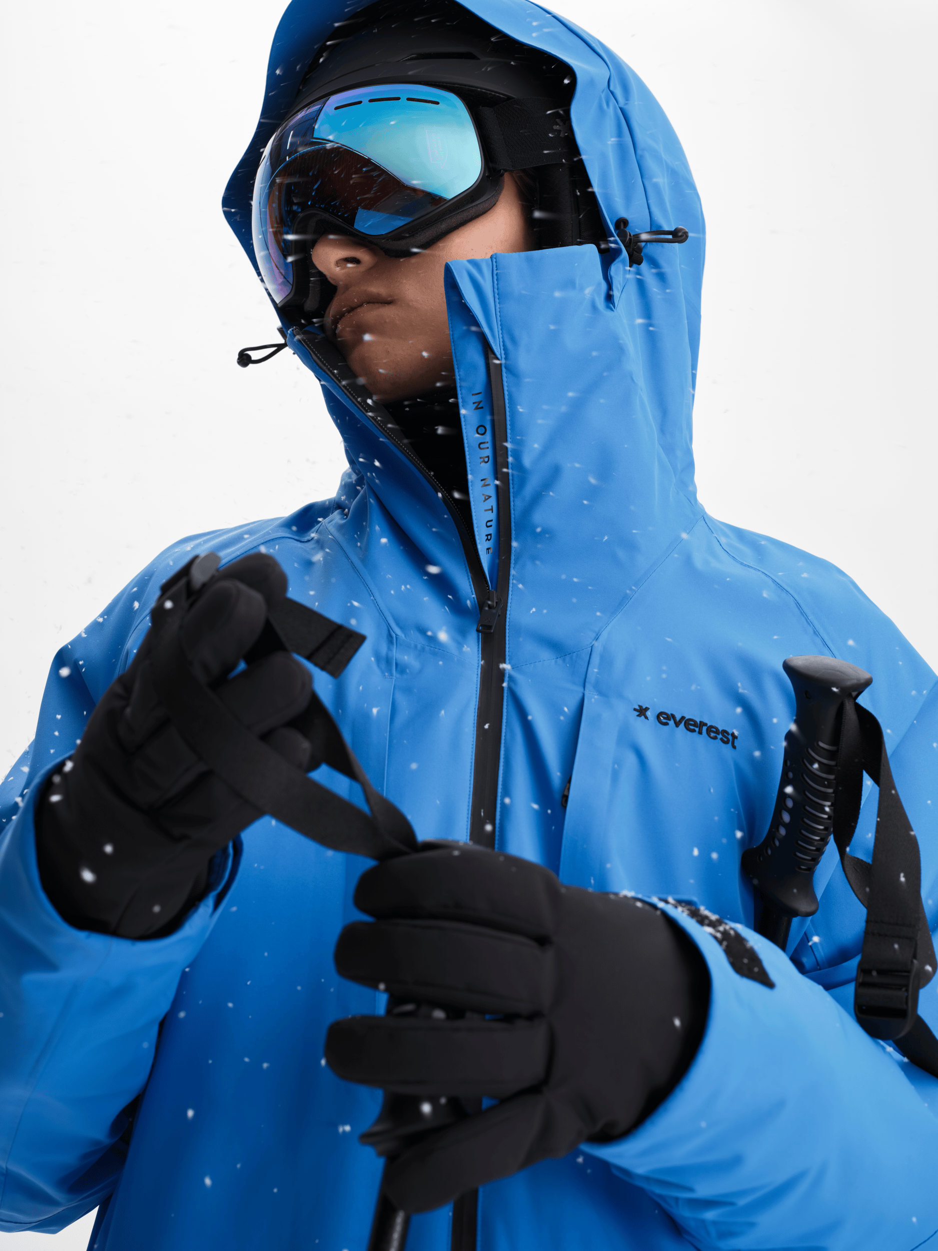 SKI JACKET AZURE BLUE MEN Everest Ski & Snowboard Jacket