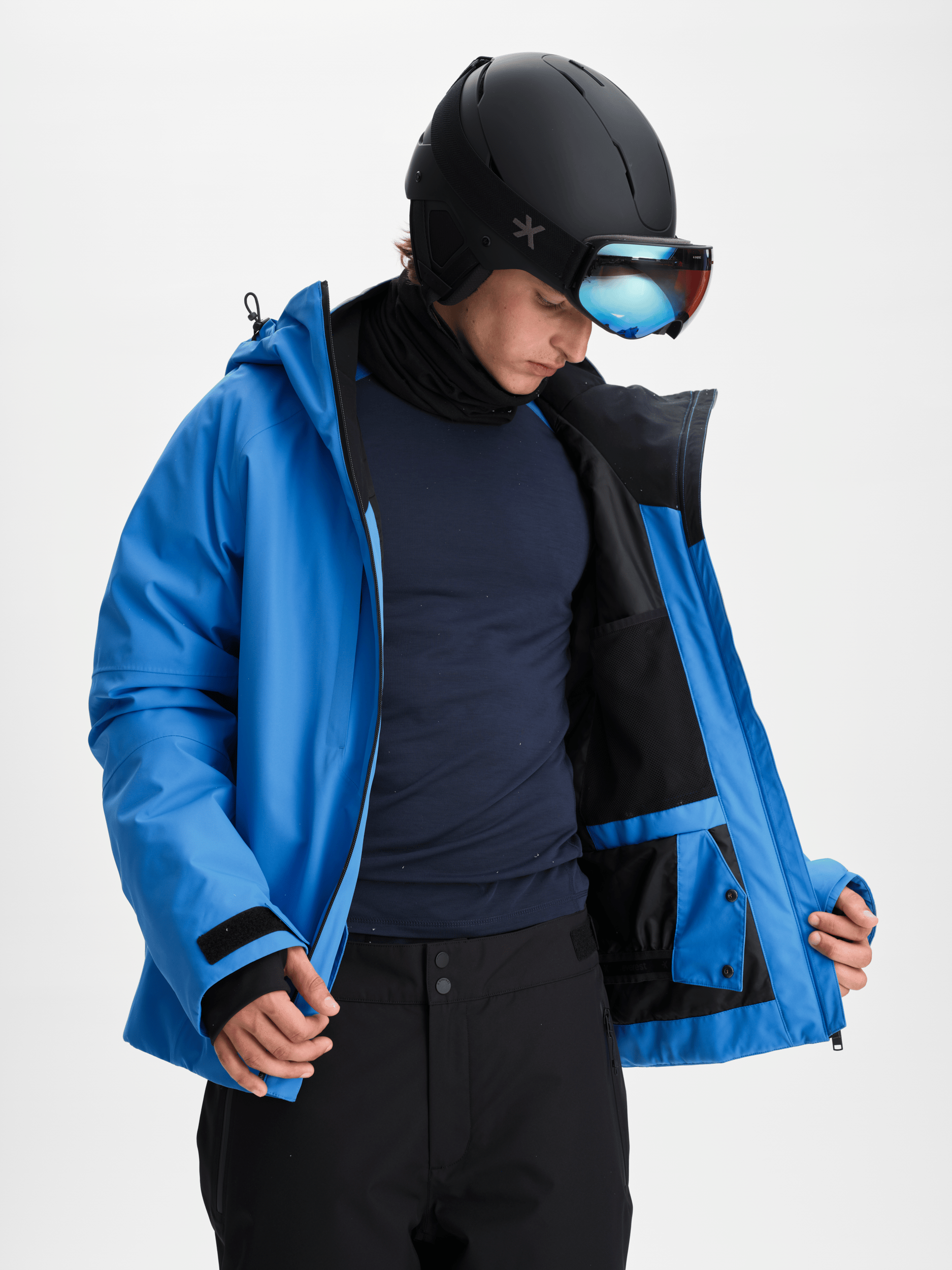 SKI JACKET AZURE BLUE MEN Everest Ski & Snowboard Jacket