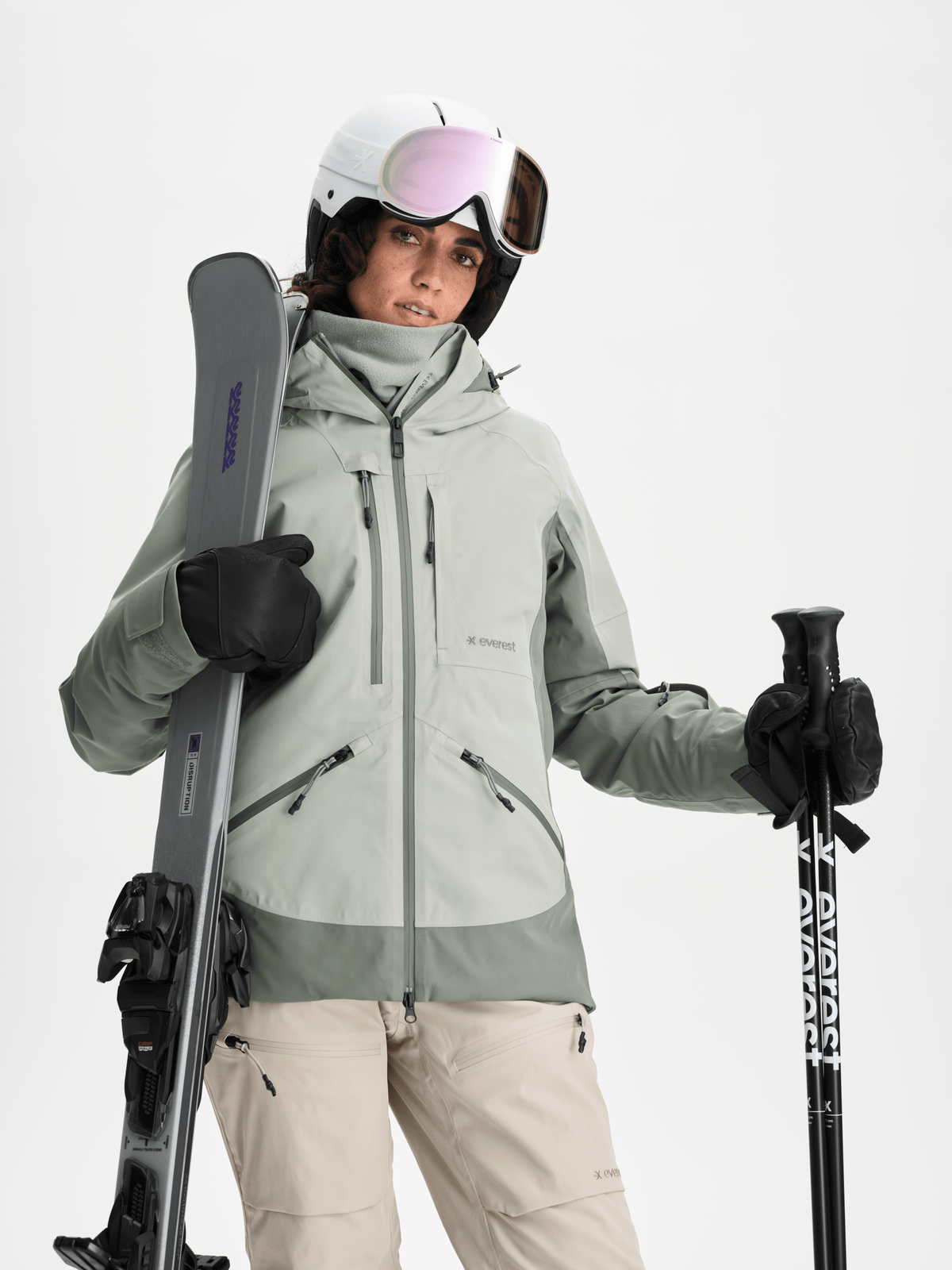 ALPINE JACKET SAGE MIST Everest Ski & Snowboard Jacket