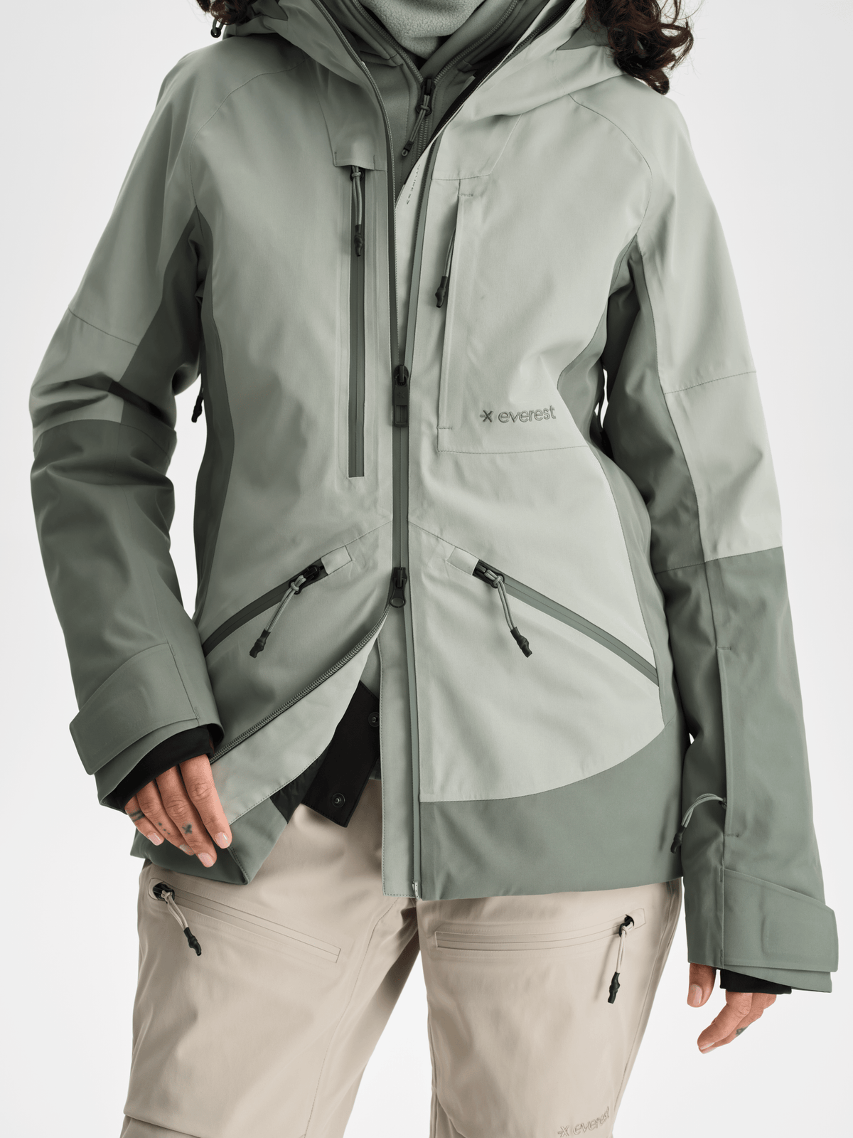 ALPINE JACKET SAGE MIST Everest Ski & Snowboard Jacket