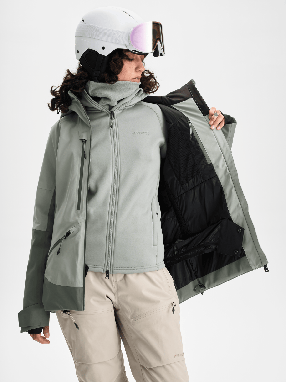 ALPINE JACKET SAGE MIST Everest Ski & Snowboard Jacket