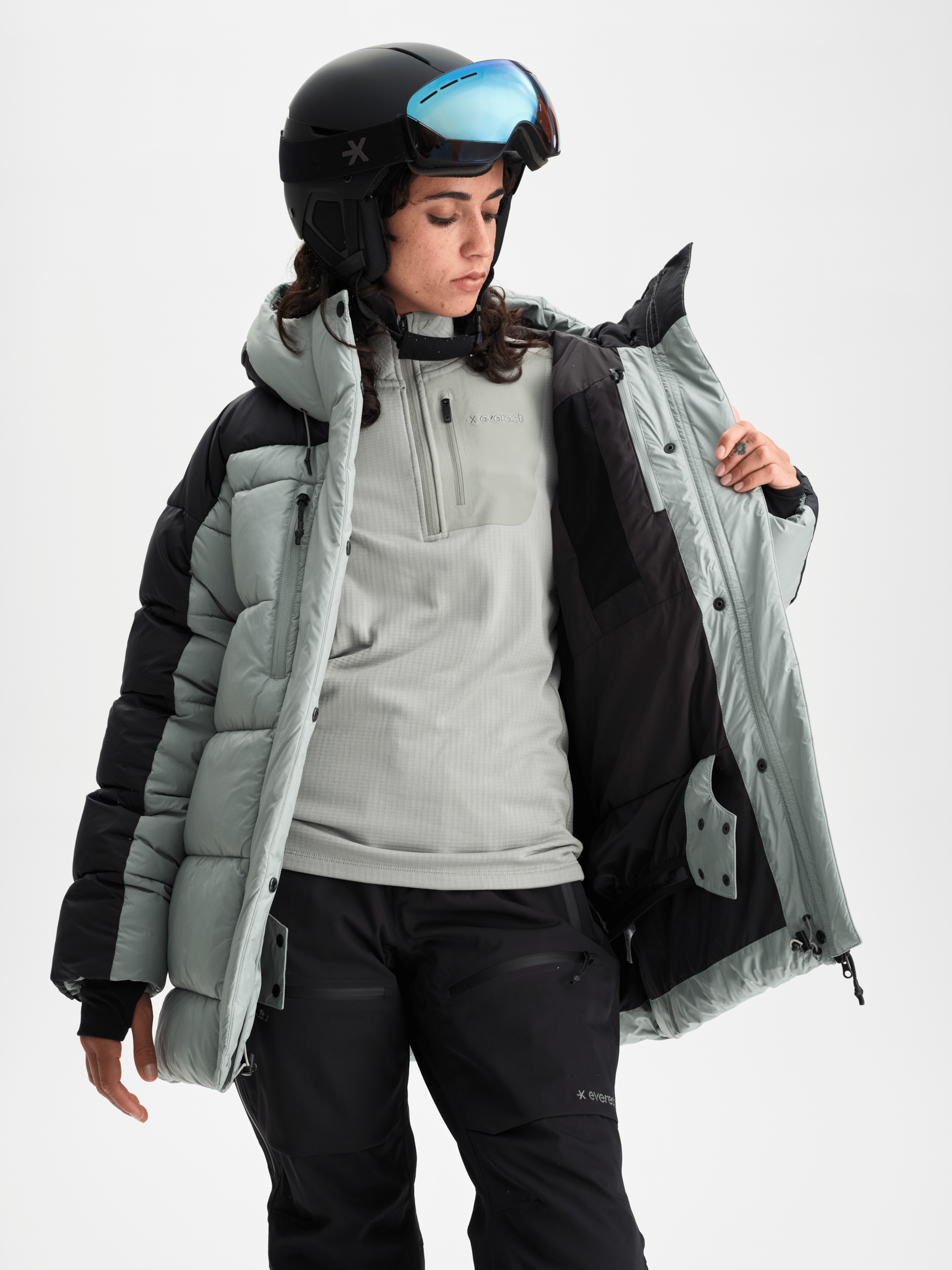 ALPINE PUFF JACKET  SAGE MIST Everest Ski & Snowboard Jacket