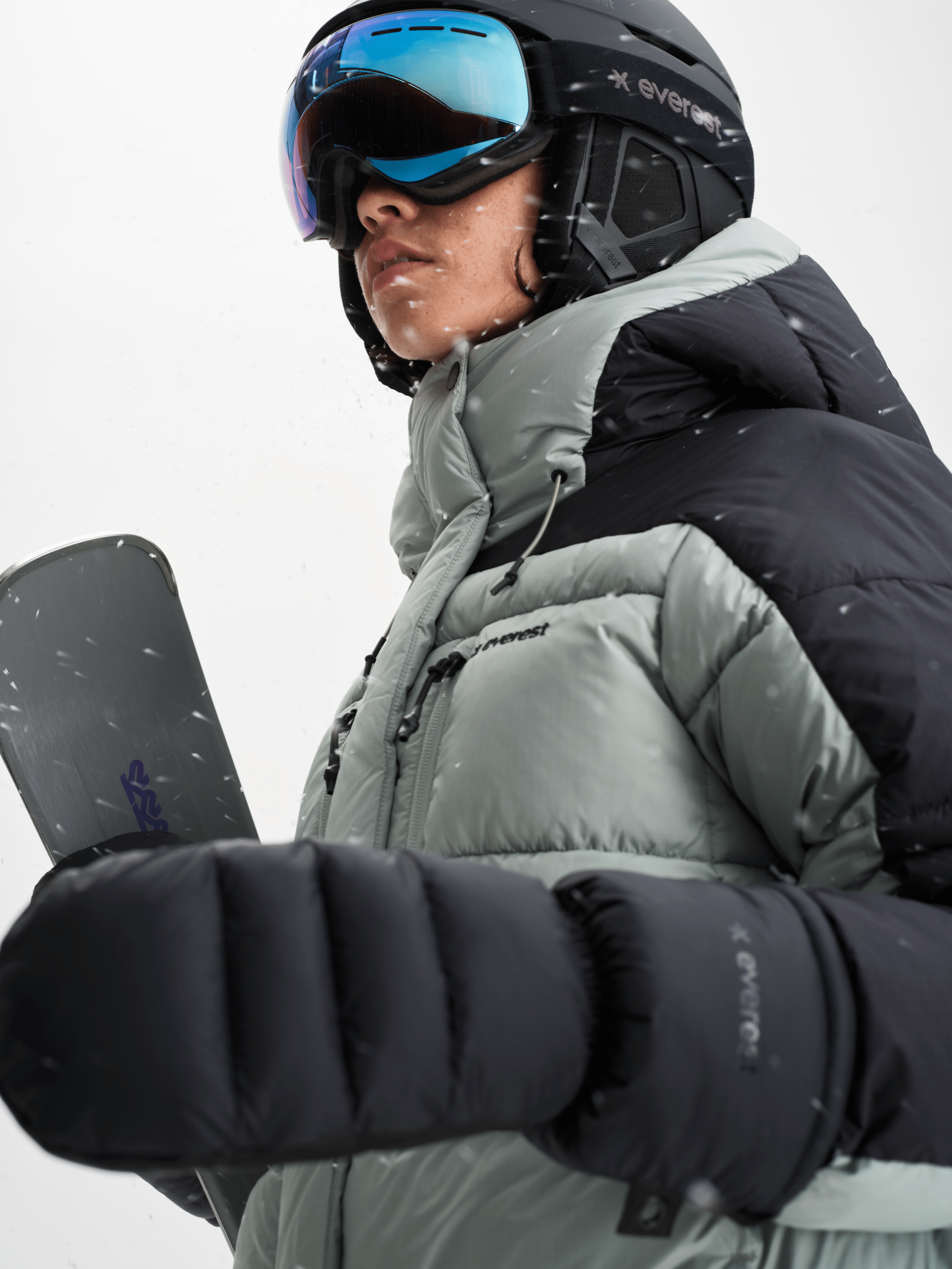ALPINE PUFF JACKET  SAGE MIST Everest Ski & Snowboard Jacket