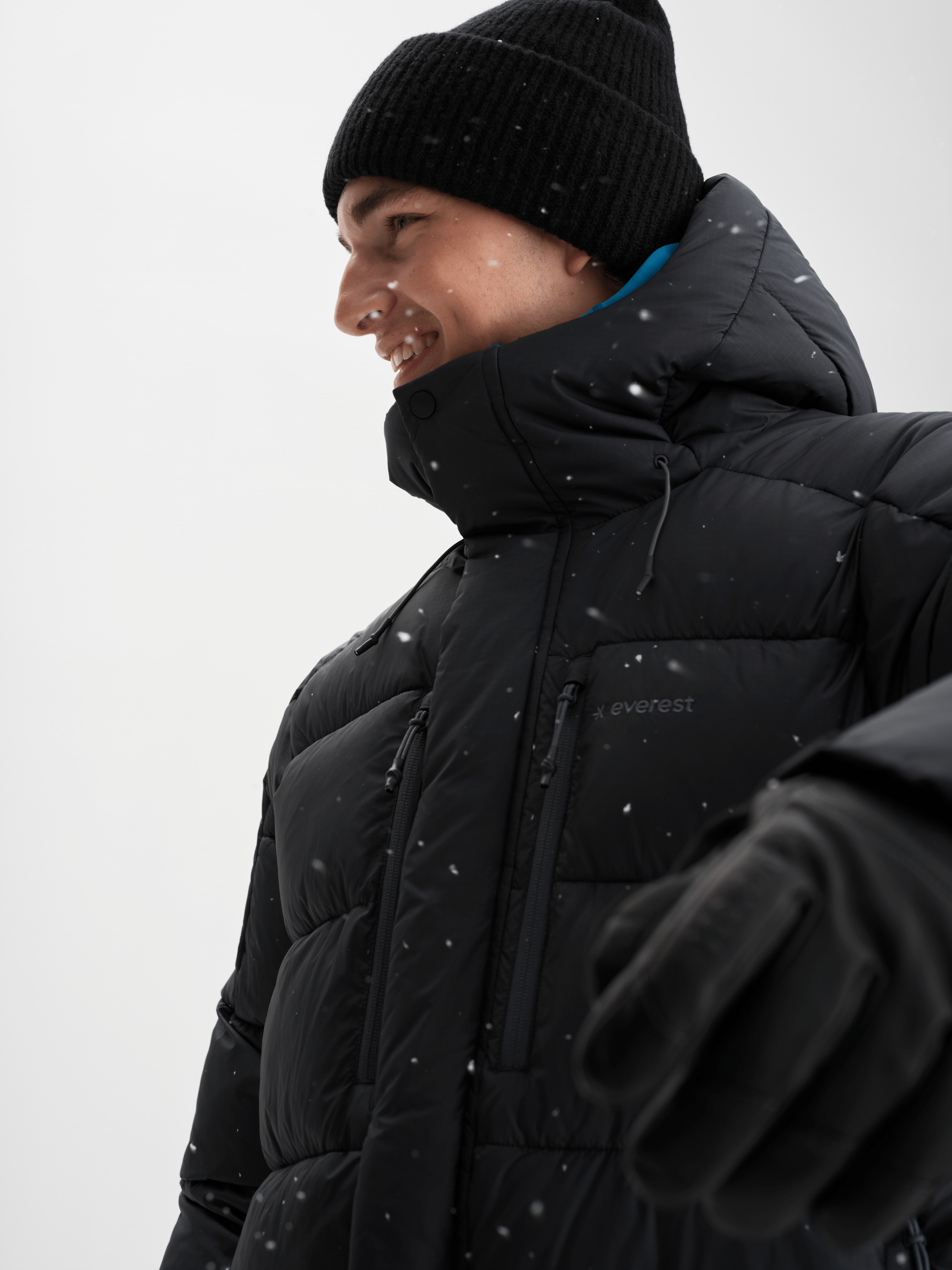 ALPINE PUFF JACKET BLACK Everest Ski & Snowboard Jacket
