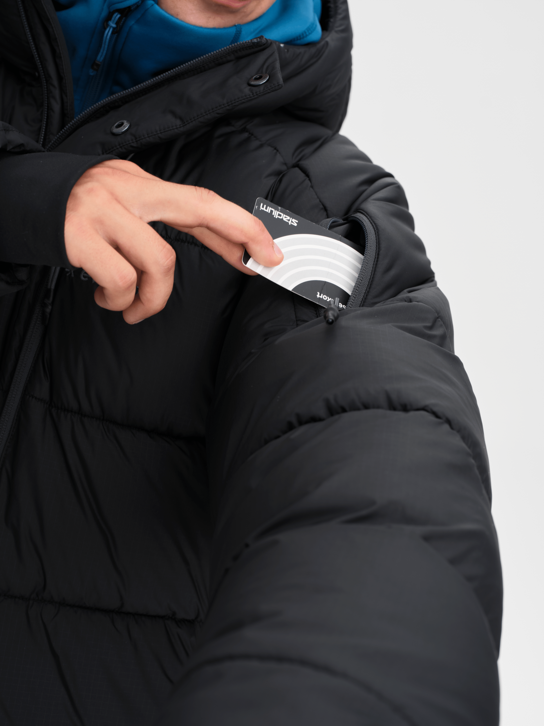 ALPINE PUFF JACKET BLACK Everest Ski & Snowboard Jacket