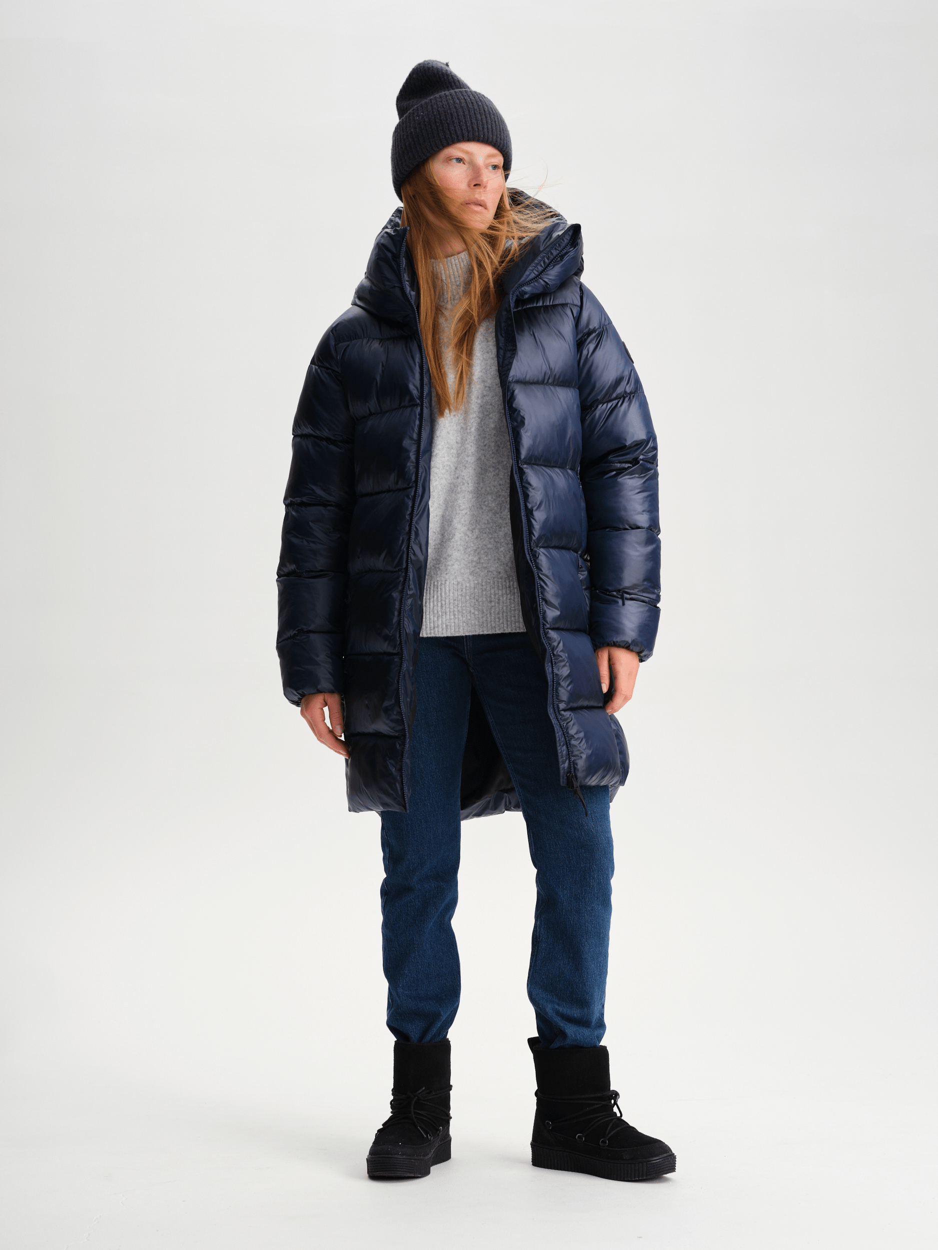 GISTOLA PŁASZCZ ŚREDNIEJ DŁUGOŚCI GRANATOWY Everest Spodnie