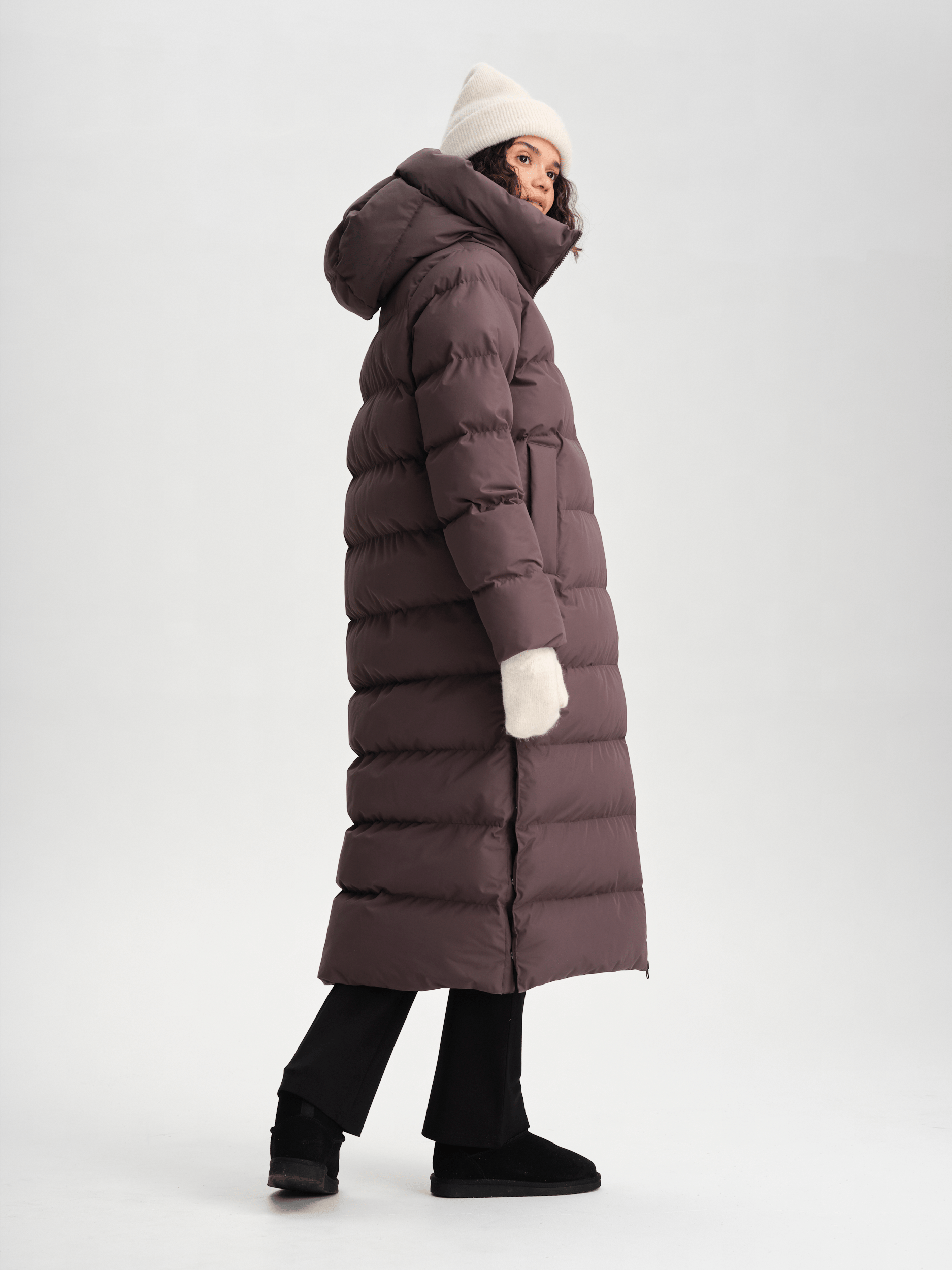 JUNEAU COAT PLUM SLATE Everest Padded Coat
