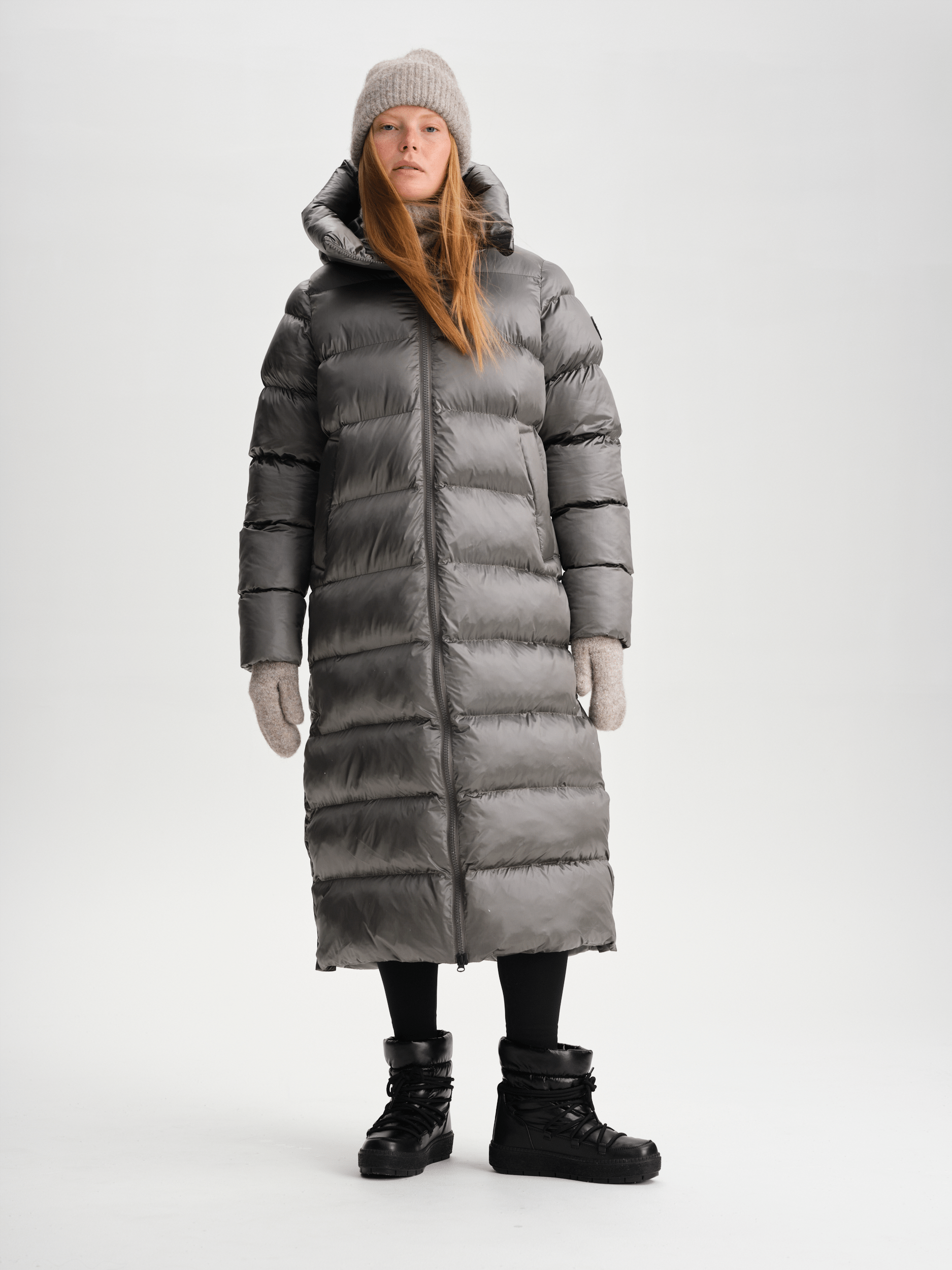 JUNEAU COAT STONE GREY Everest Padded Coat