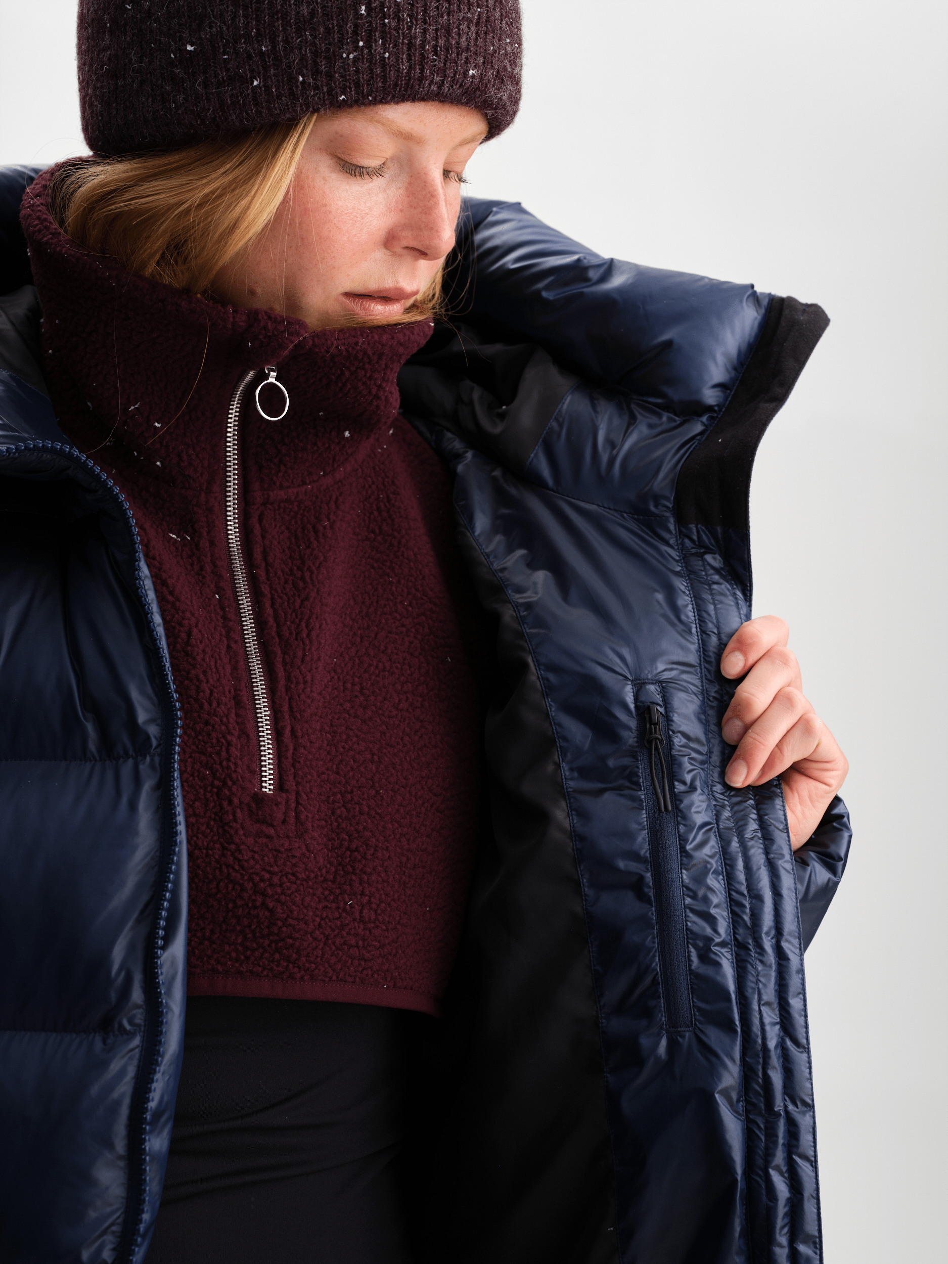 JUNEAU COAT NAVY Everest Padded Coat