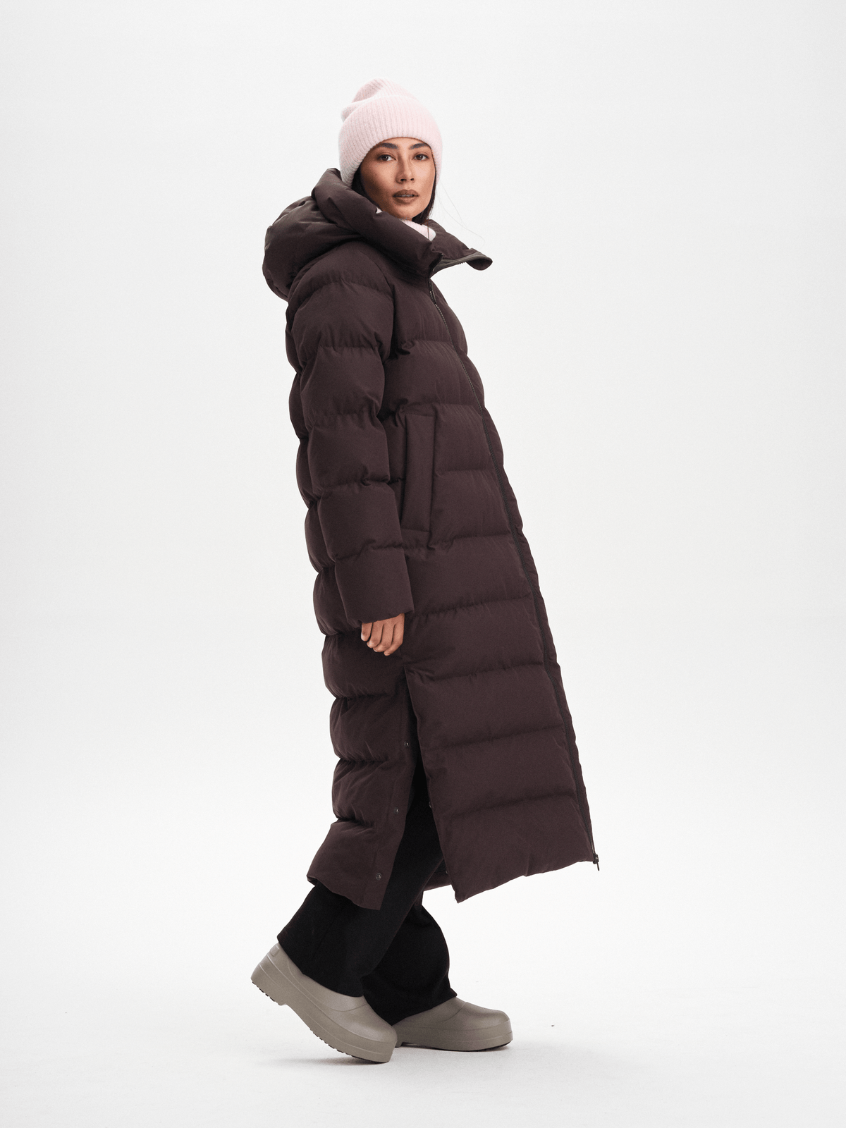 JUNEAU COAT DARK BROWN Everest Padded Coat