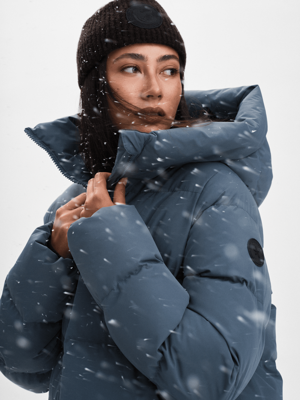 JUNEAU COAT GREY BLUE Everest Padded Coat