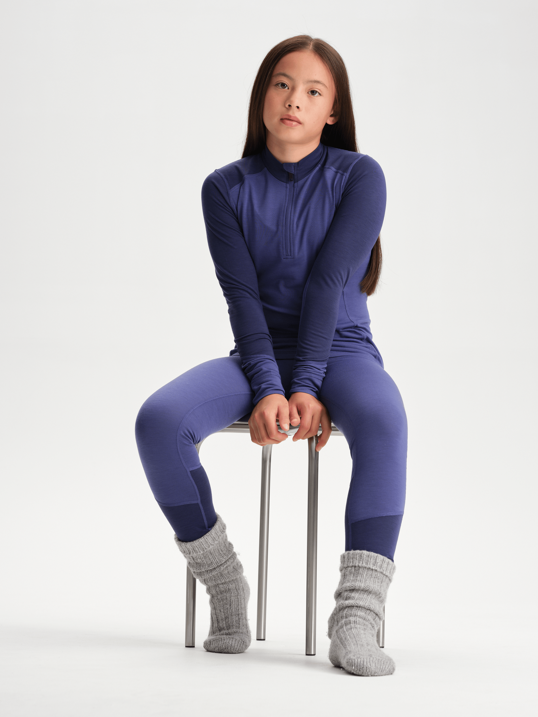 HIGH BASE LAYER SHIRT BLUE/PURPLE JUNIOR Everest Outdoor Pants