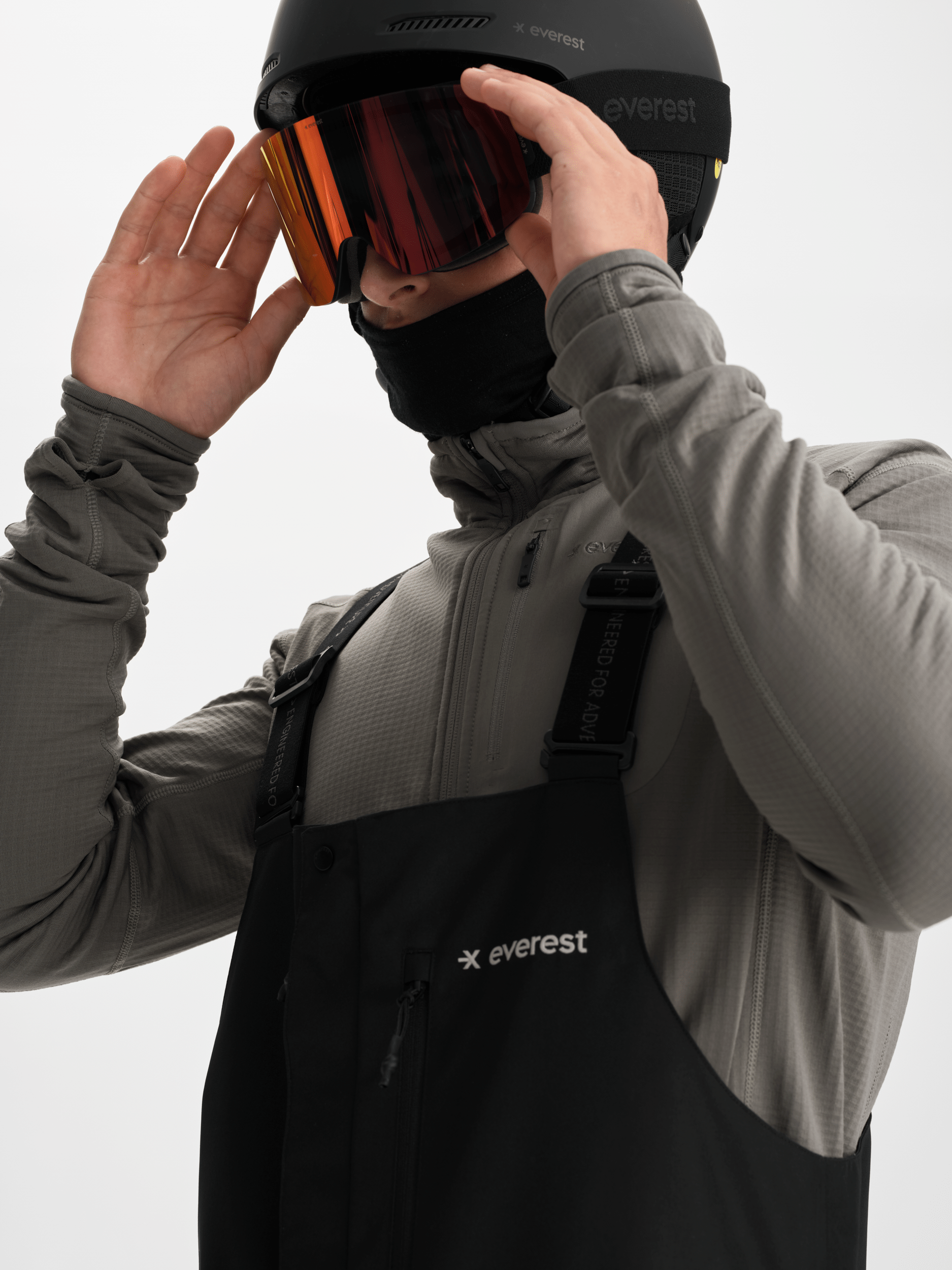 ALLMOUNTAIN Latzhose Schwarz Everest Ski- & Snowboardhose