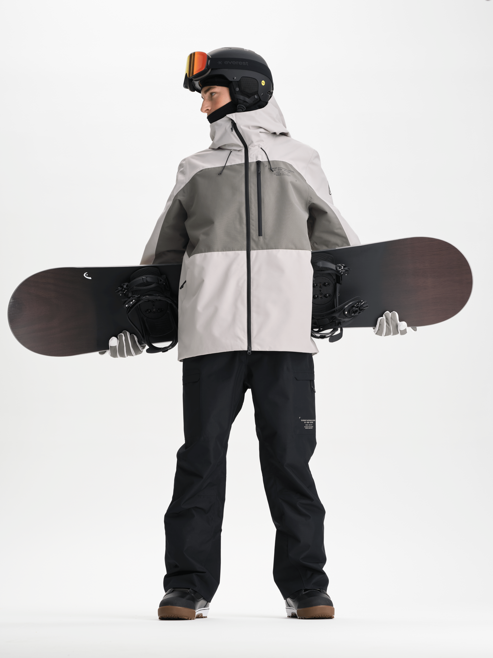 ALLMOUNTAIN Latzhose Schwarz Everest Ski- & Snowboardhose