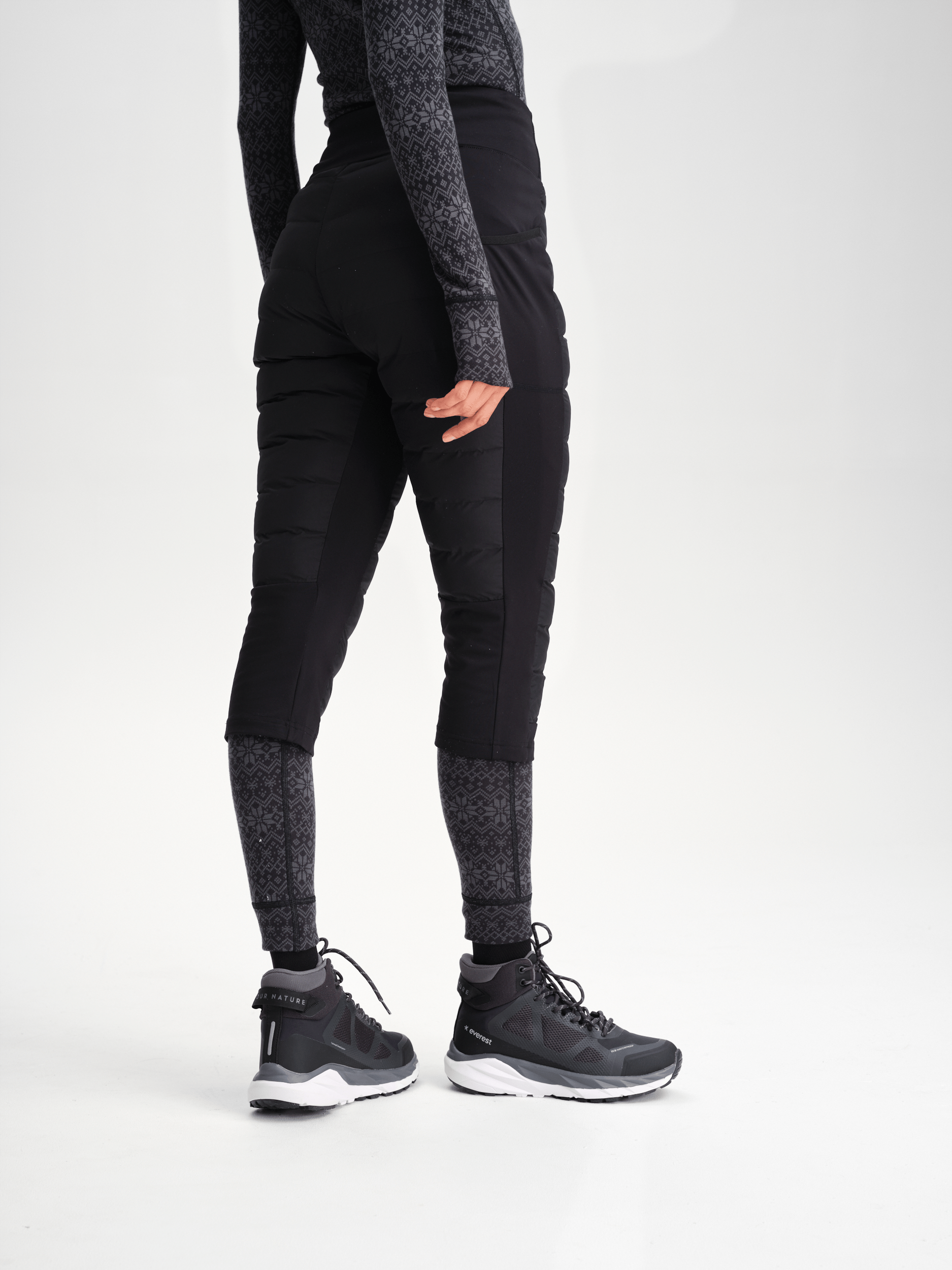 AGNES 3/4 SPODNIE CZARNE Everest Spodnie outdoorowe