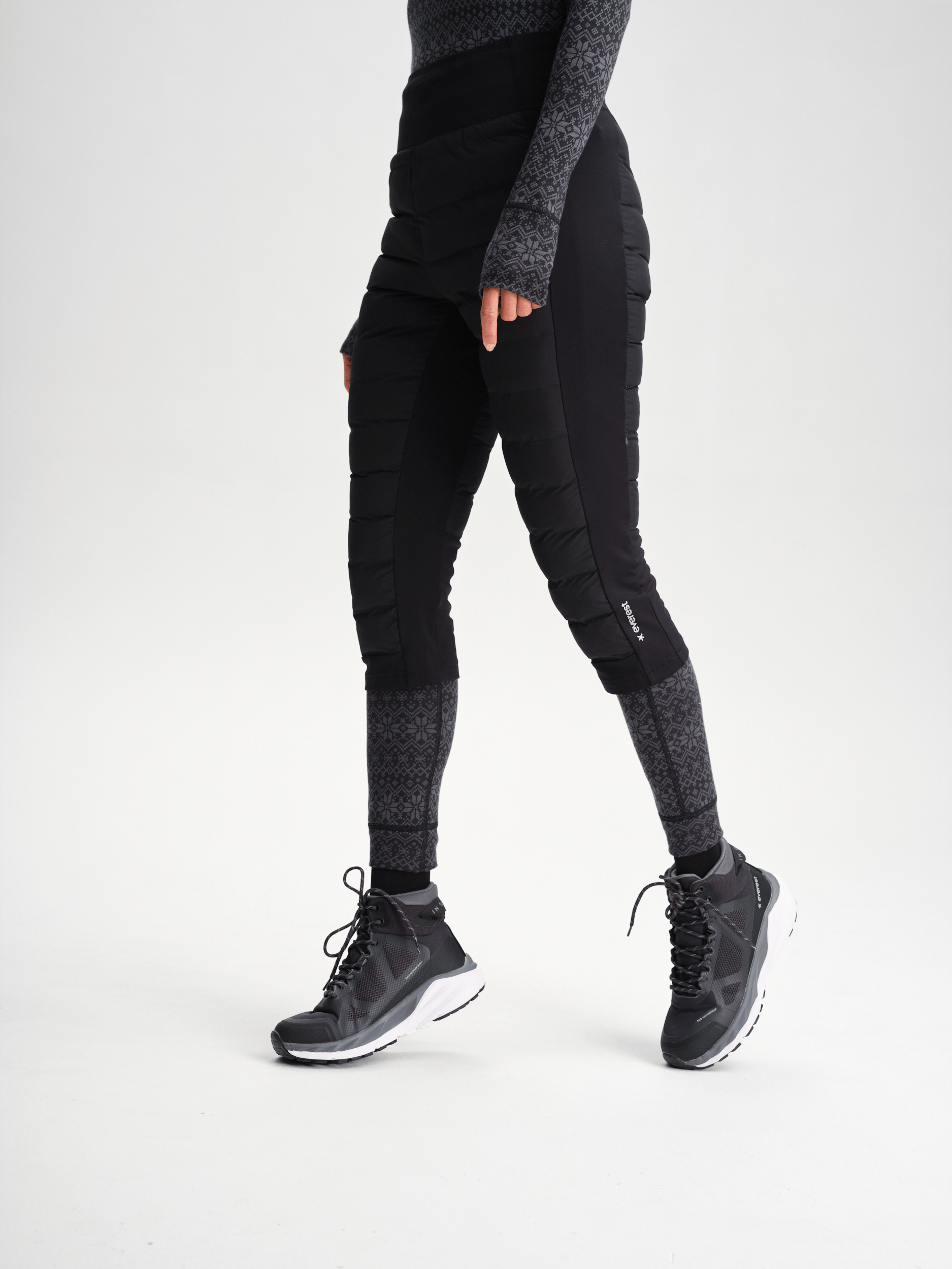 AGNES 3/4 SPODNIE CZARNE Everest Spodnie outdoorowe