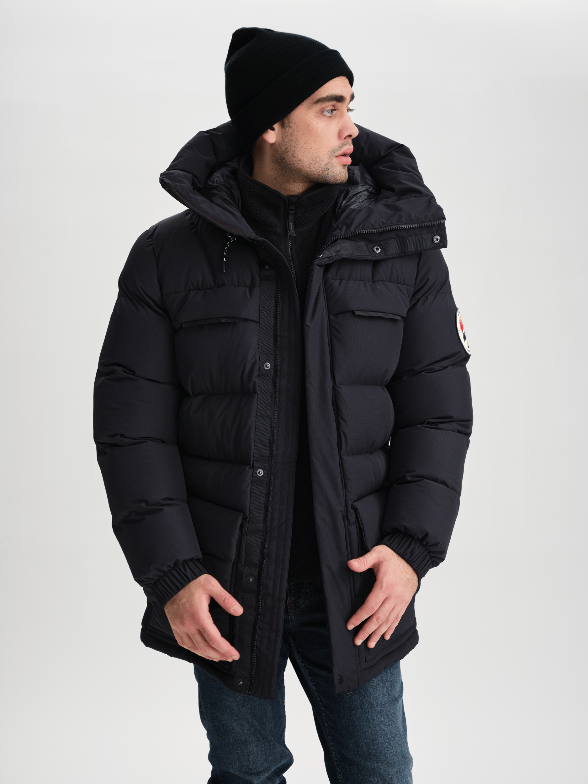 ARCTIC PARKA SCHWARZ Everest Gepolsterter Parka