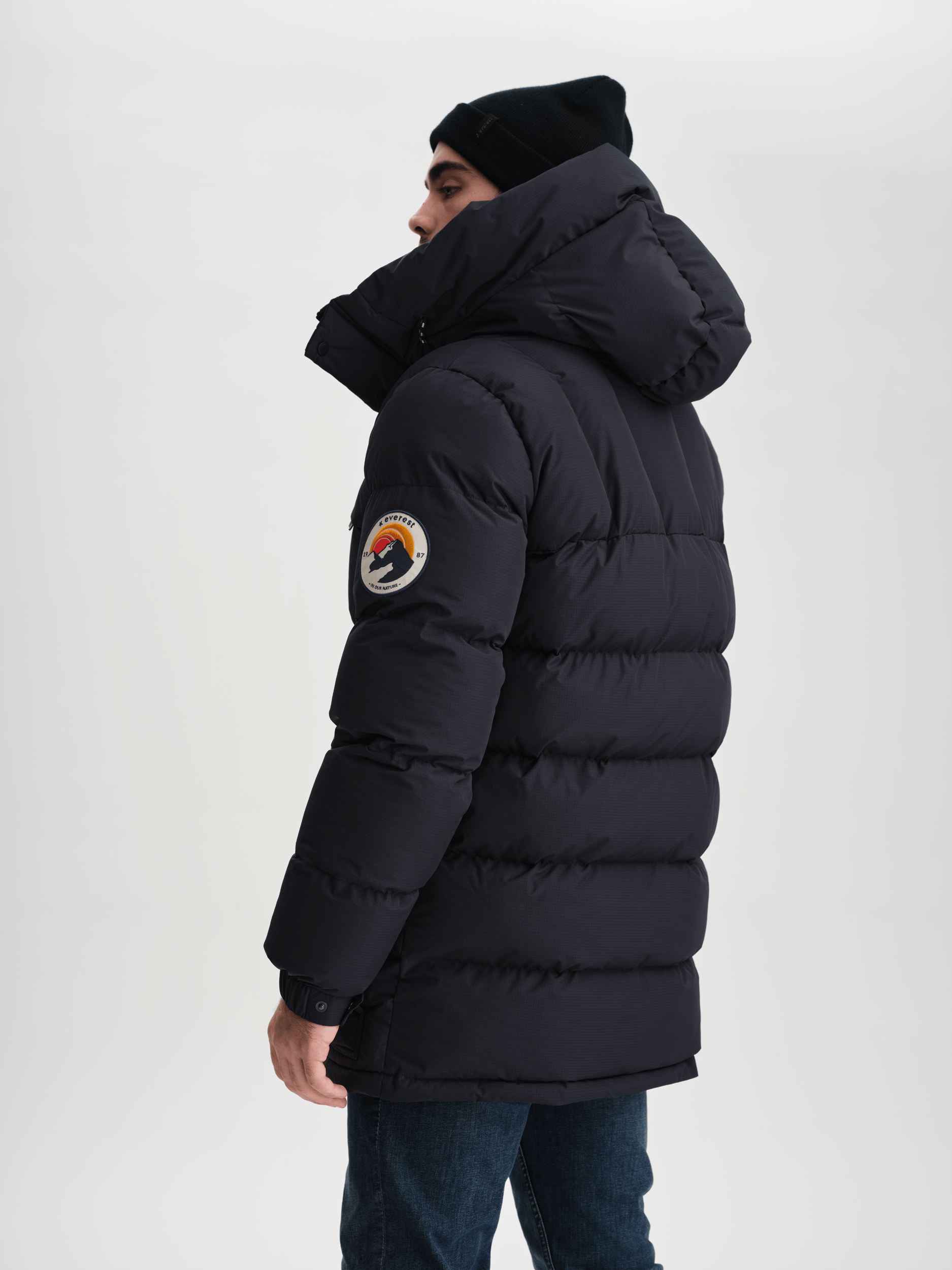 ARCTIC PARKA SCHWARZ Everest Gepolsterter Parka