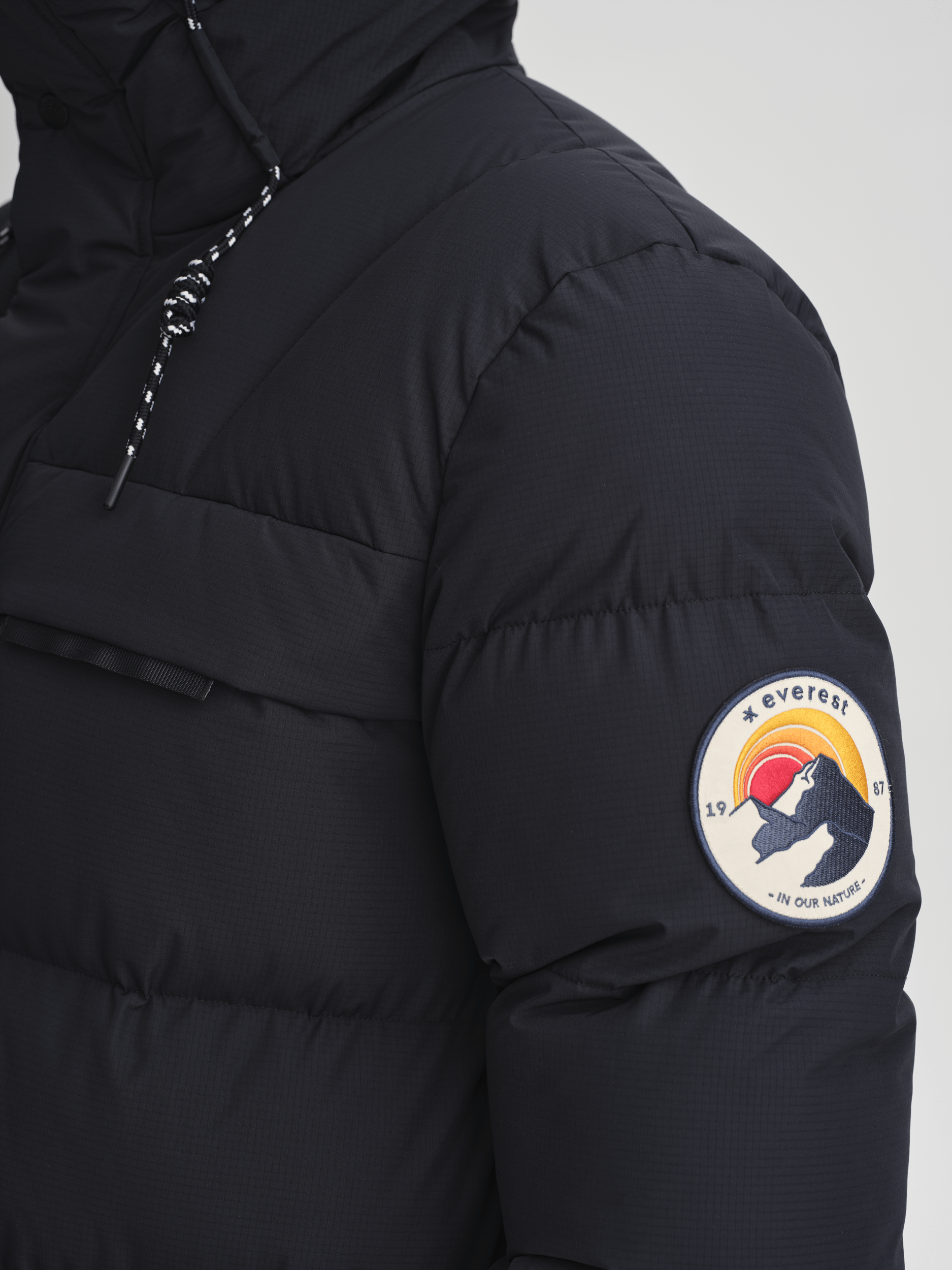 ARCTIC PARKA SCHWARZ Everest Gepolsterter Parka
