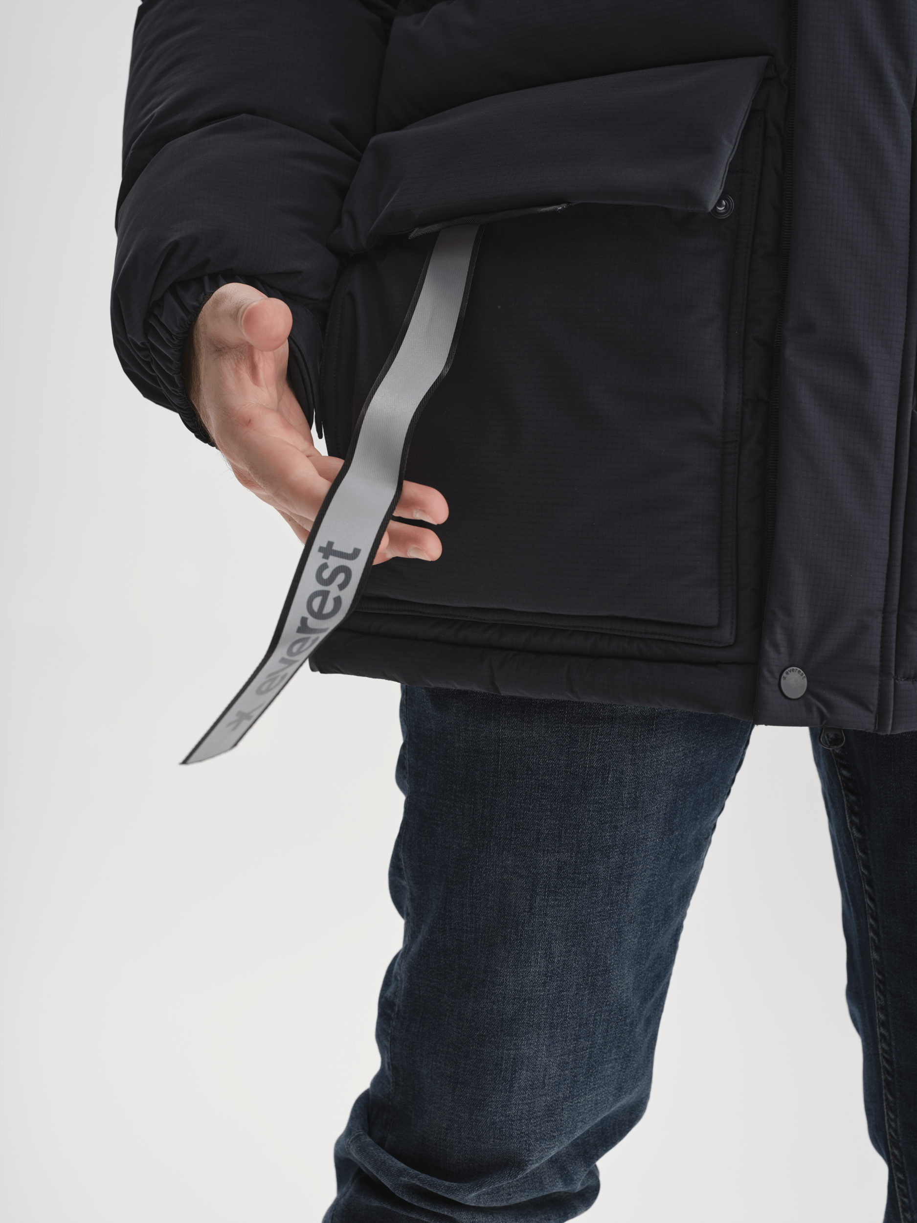 ARCTIC PARKA SCHWARZ Everest Gepolsterter Parka