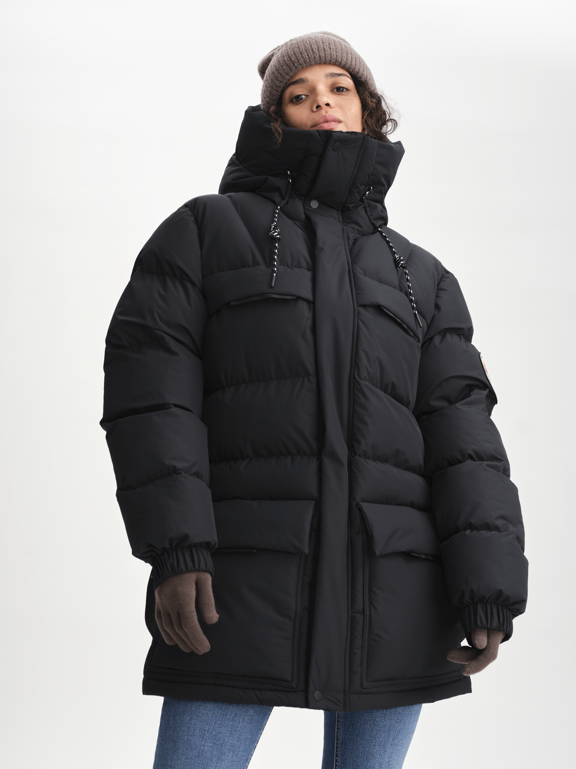 ARCTIC PARKA SCHWARZ Everest Gepolsterter Parka