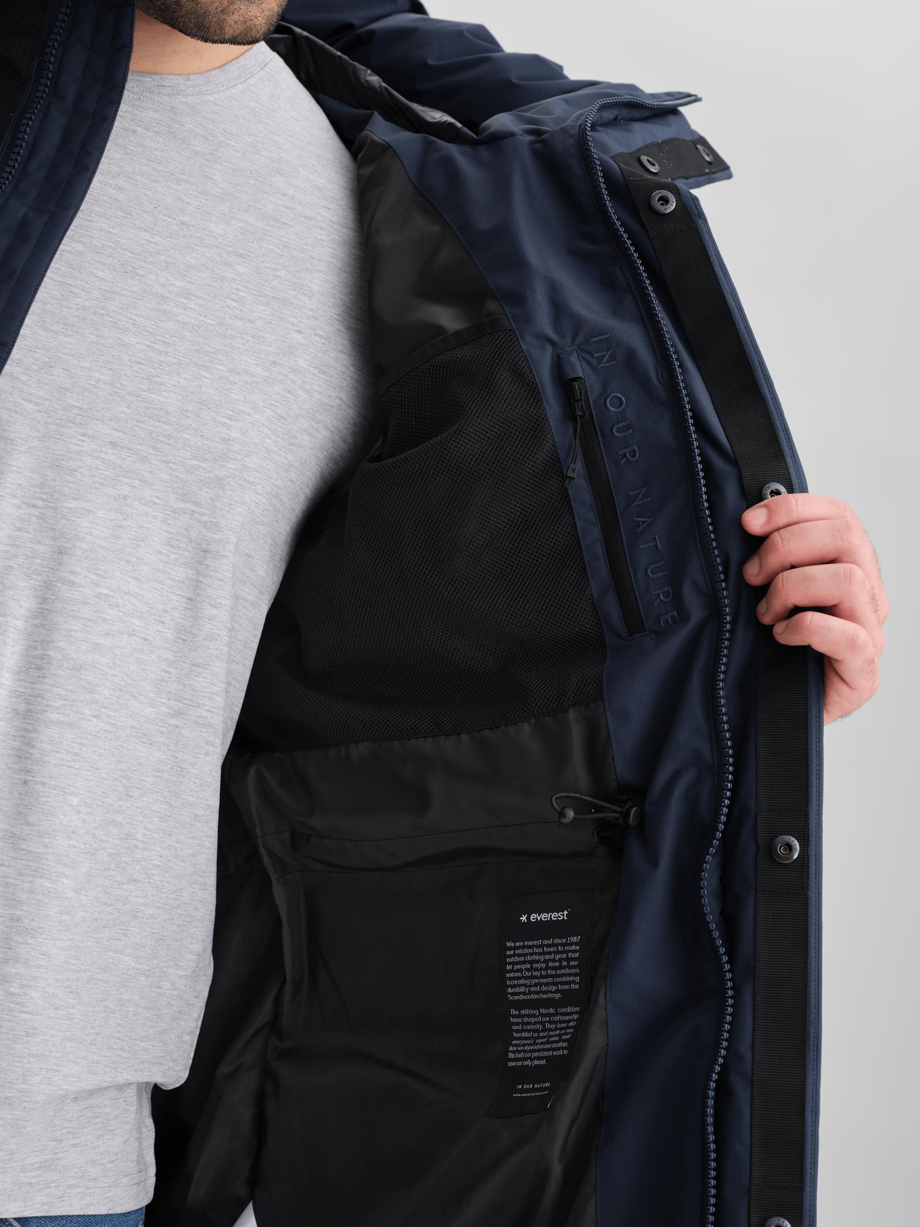 ARCTIC PARKA NAVY Everest Gepolsterter Parka