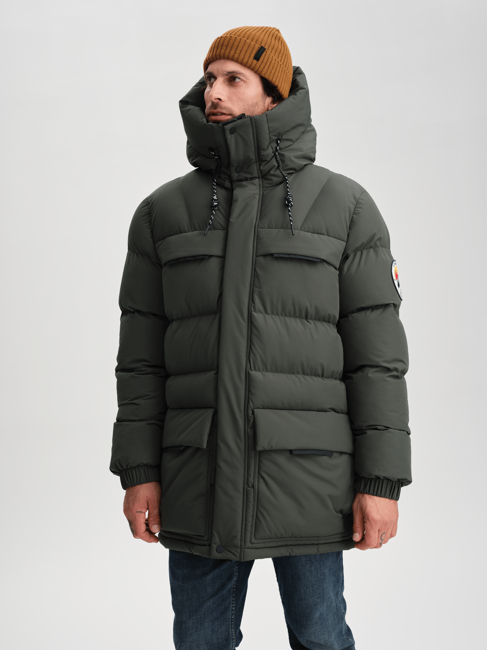 ARCTIC PARKA DUNKELGRÜN Everest Gepolsterter Parka