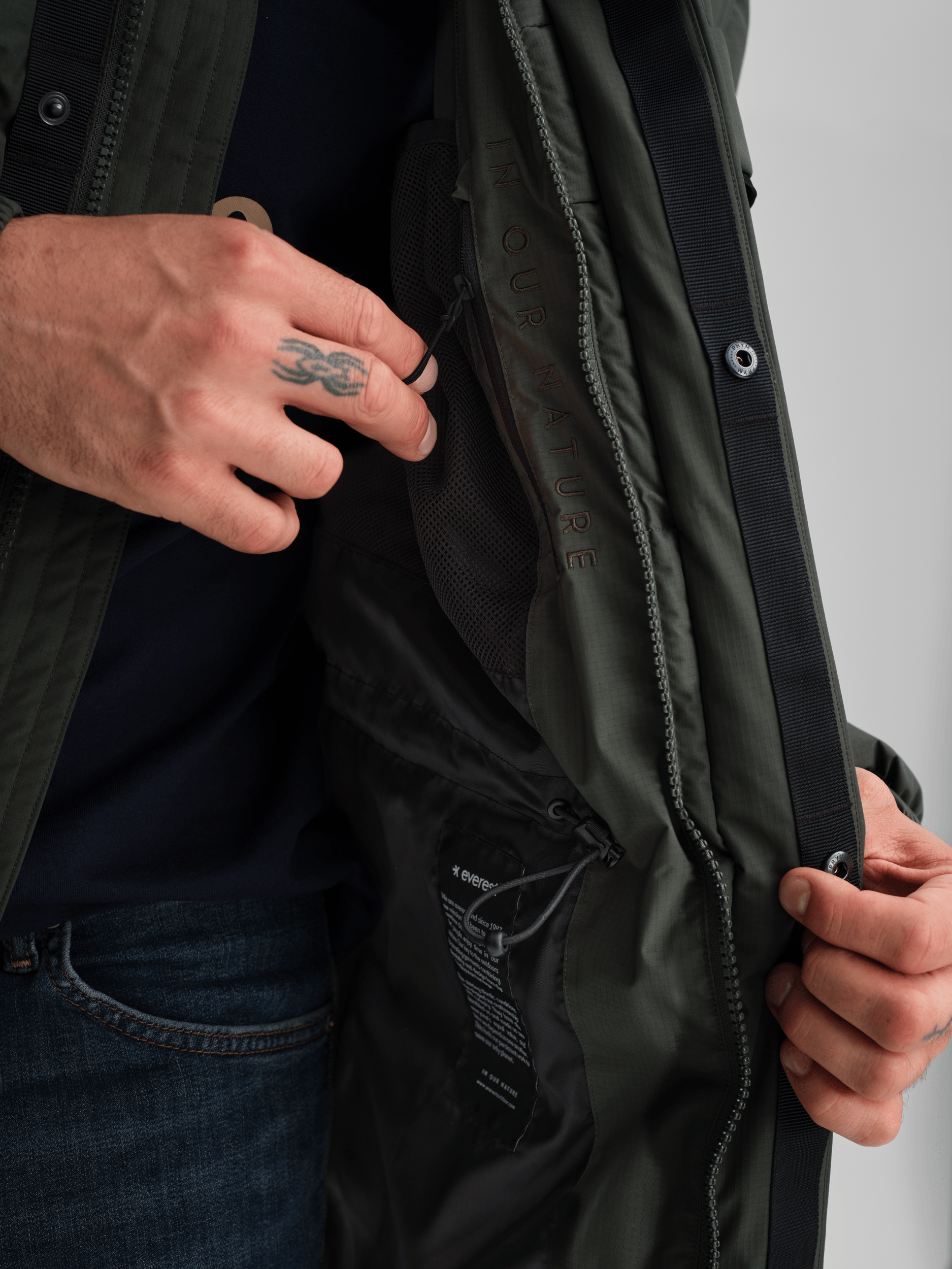 ARCTIC PARKA DUNKELGRÜN Everest Gepolsterter Parka