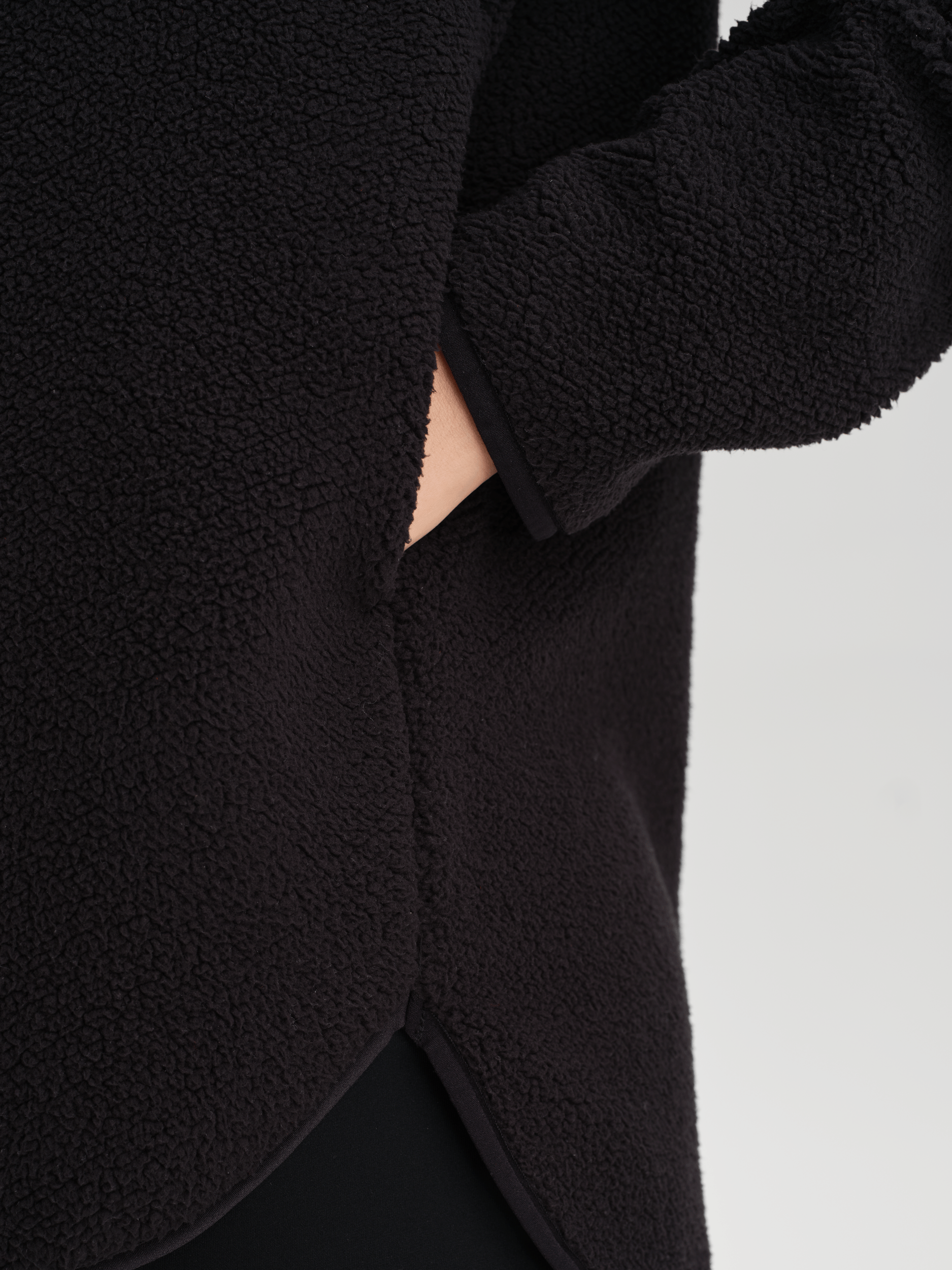 IMJA PILE HALFZIP CACAO BROWN Everest Second Layer