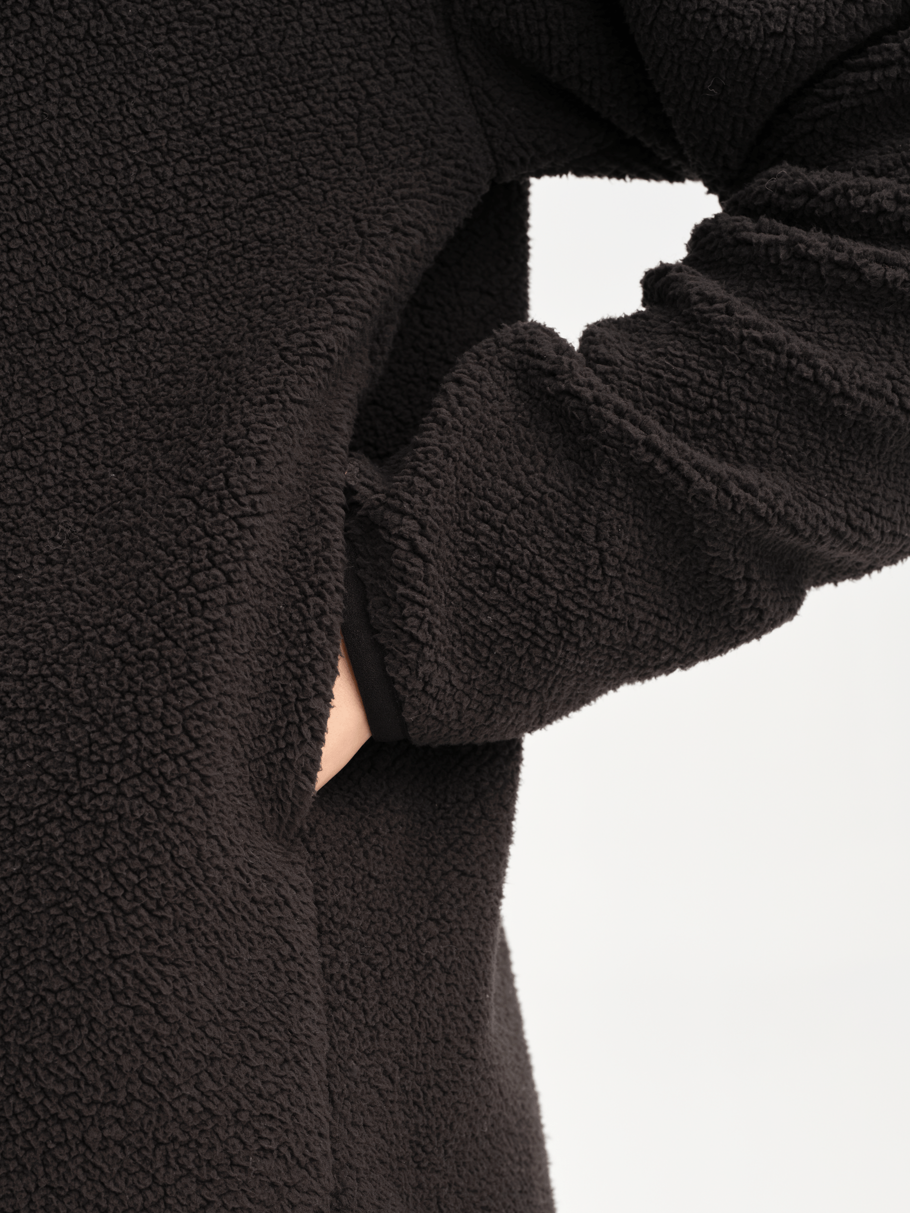 IMJA PILE HALFZIP CACAO BROWN Everest Second Layer