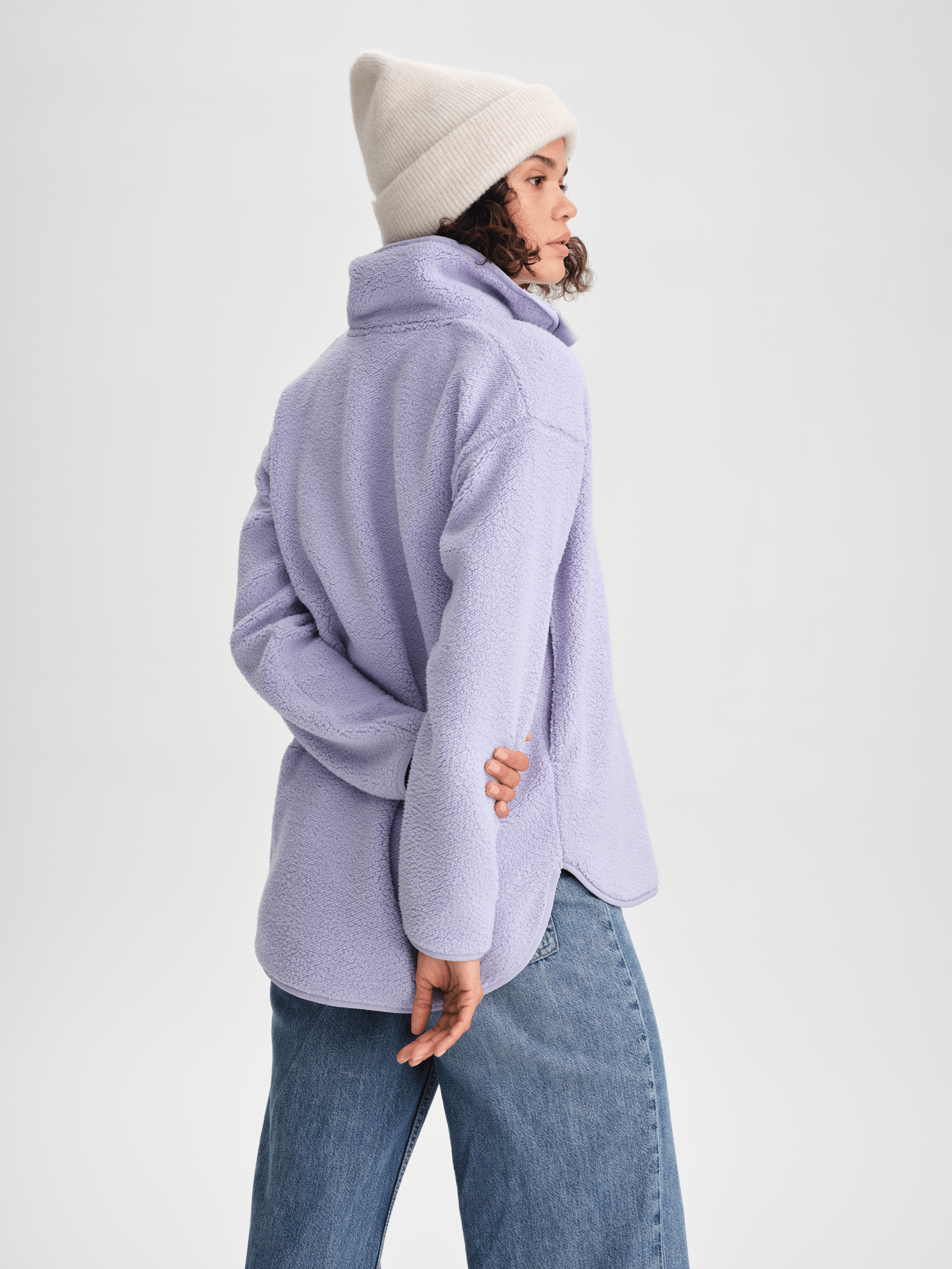 IMJA PILE HALFZIP FROSTY LAVENDER Everest Second Layer