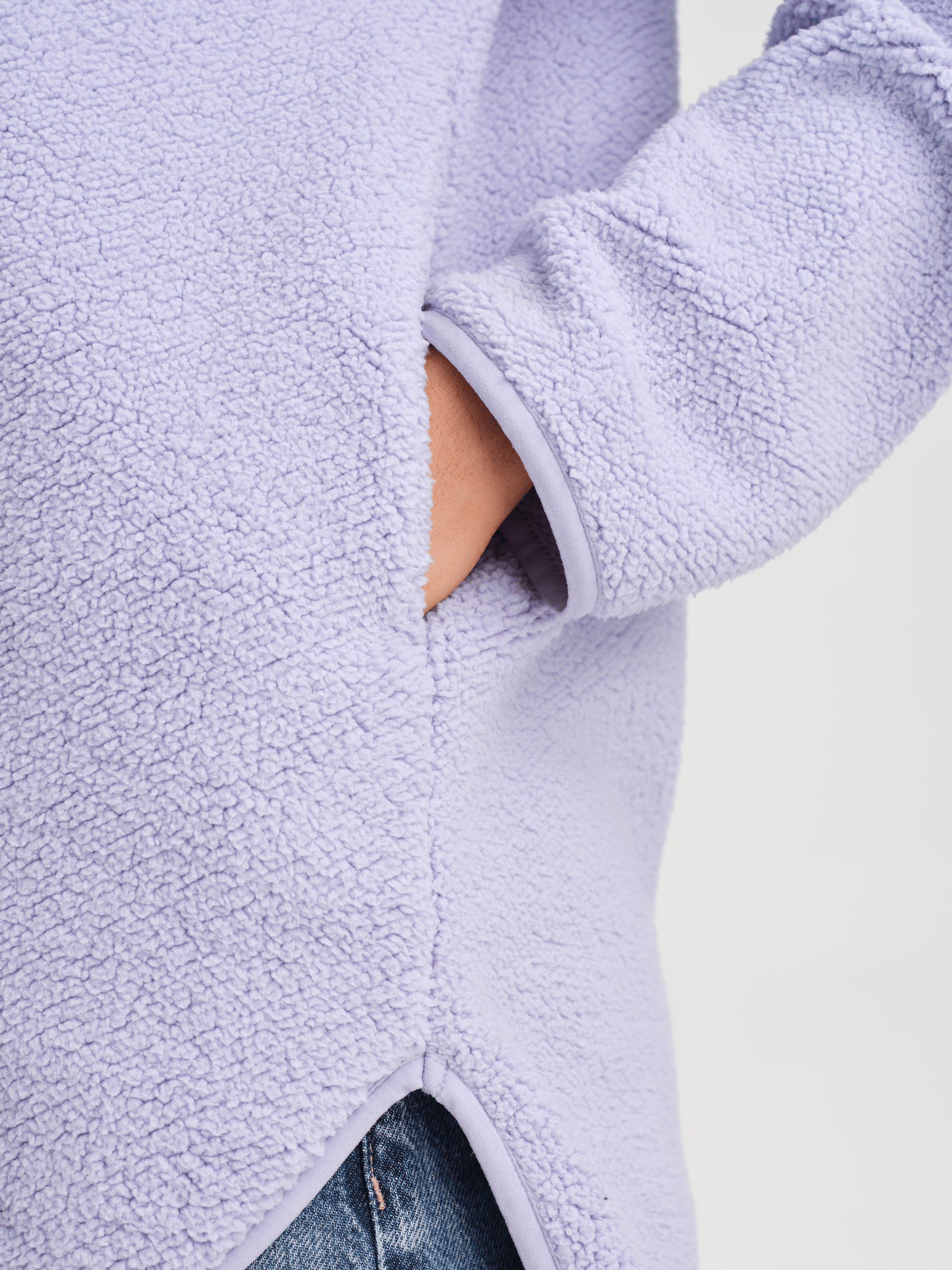 IMJA PILE HALFZIP FROSTY LAVENDER Everest Second Layer